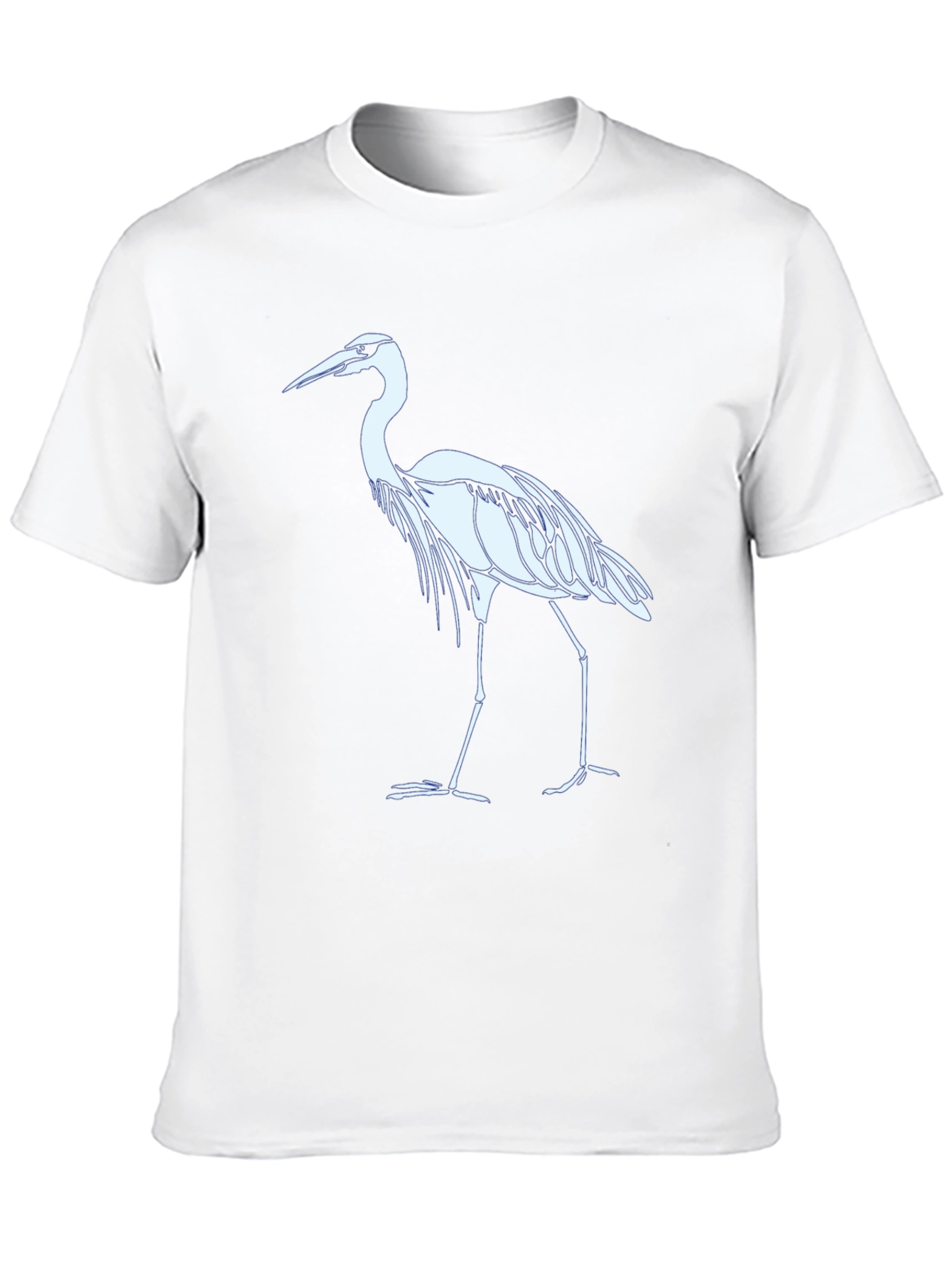 Black Heron Graphic Tee - Black Cotton Blend T-Shirt view 10