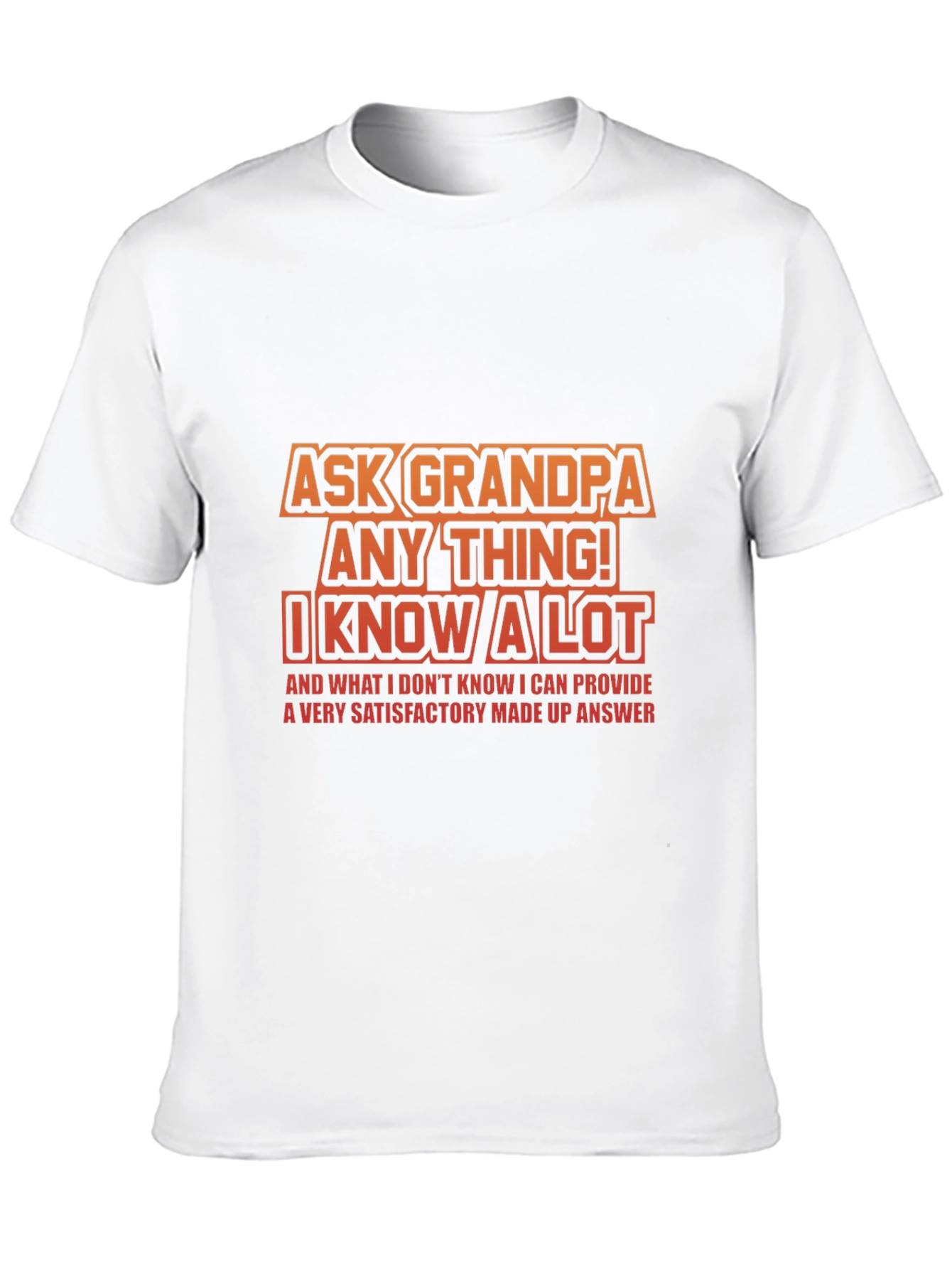 Black Ask Grandpa Anything T-Shirt: Funny Gift for Grandfathers view 10