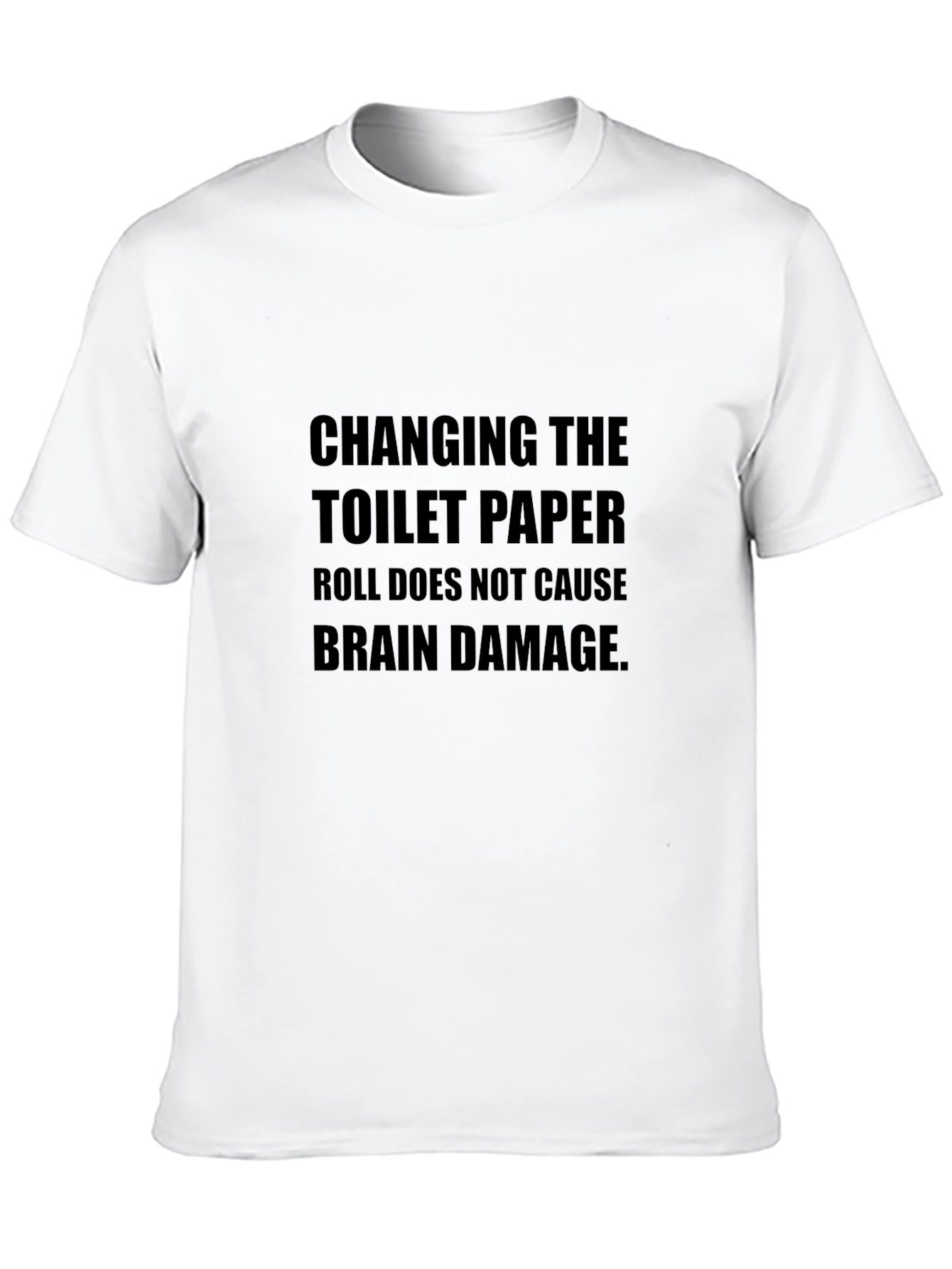 Black Changing Toilet Paper Roll Funny T-Shirt view 10