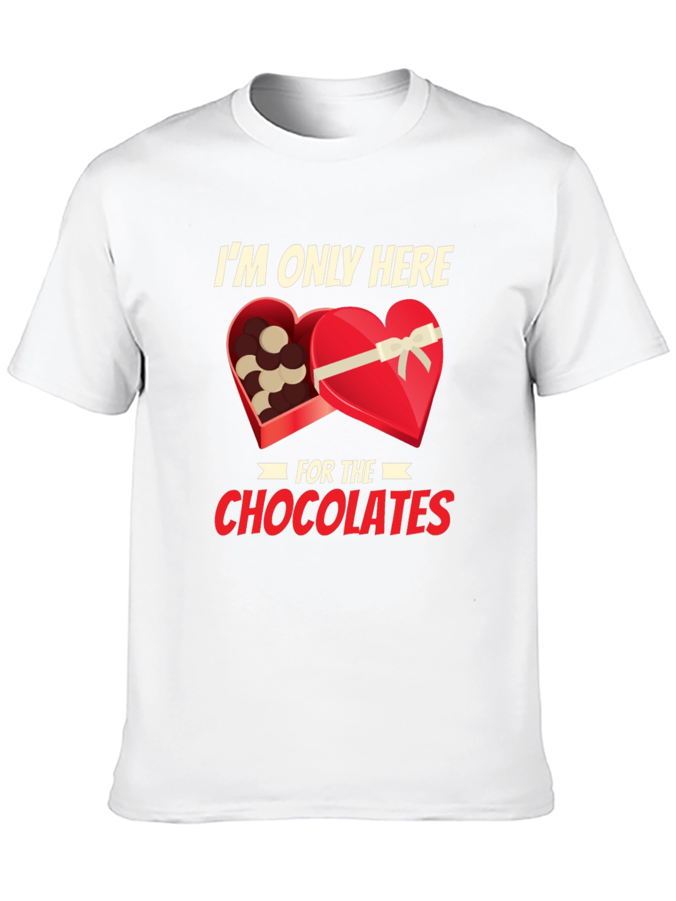 Black Chocolate Lover T-Shirt: I'm Only Here for the Chocolates view 10