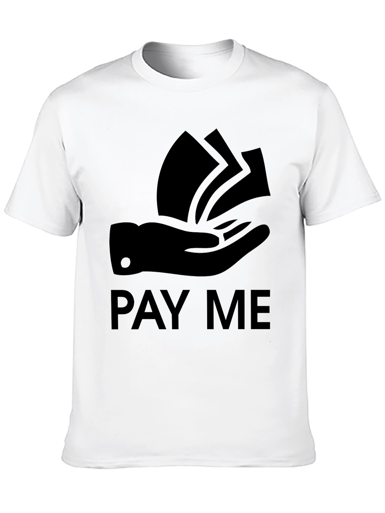 Black Pay Me Graphic Tee - Bold Statement T-Shirt view 10