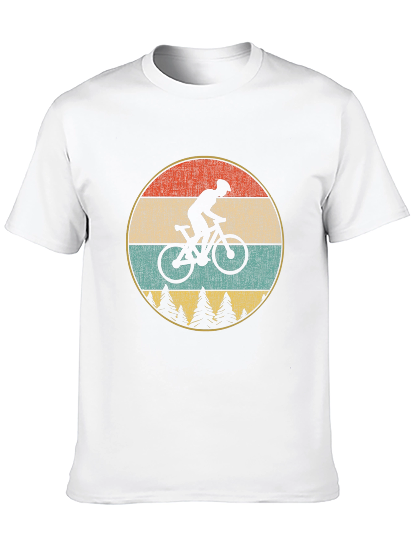 Black Retro Mountain Bike T-Shirt view 10