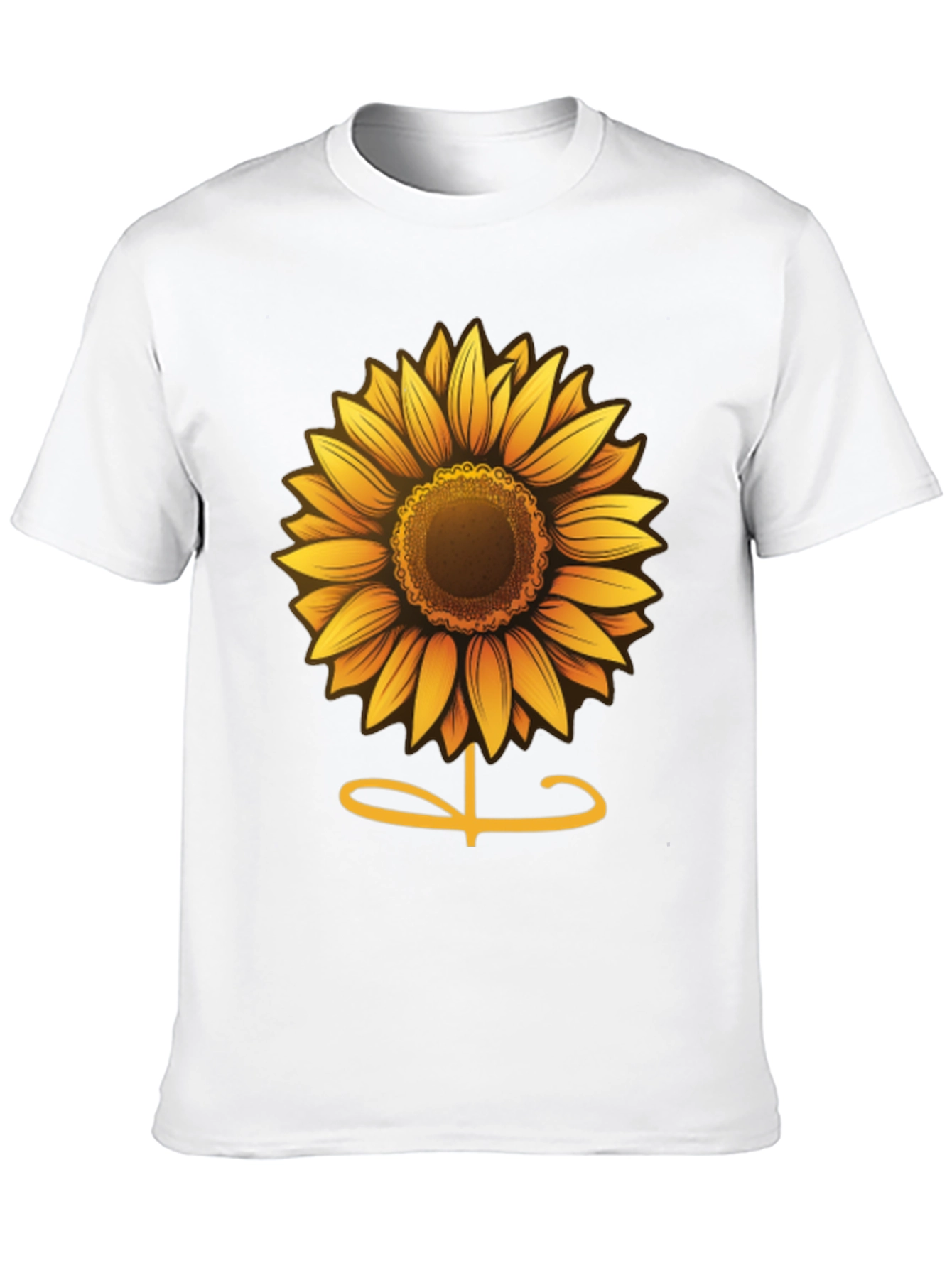 Black Sunflower Graphic Tee - Soft Cotton Comfort view 10