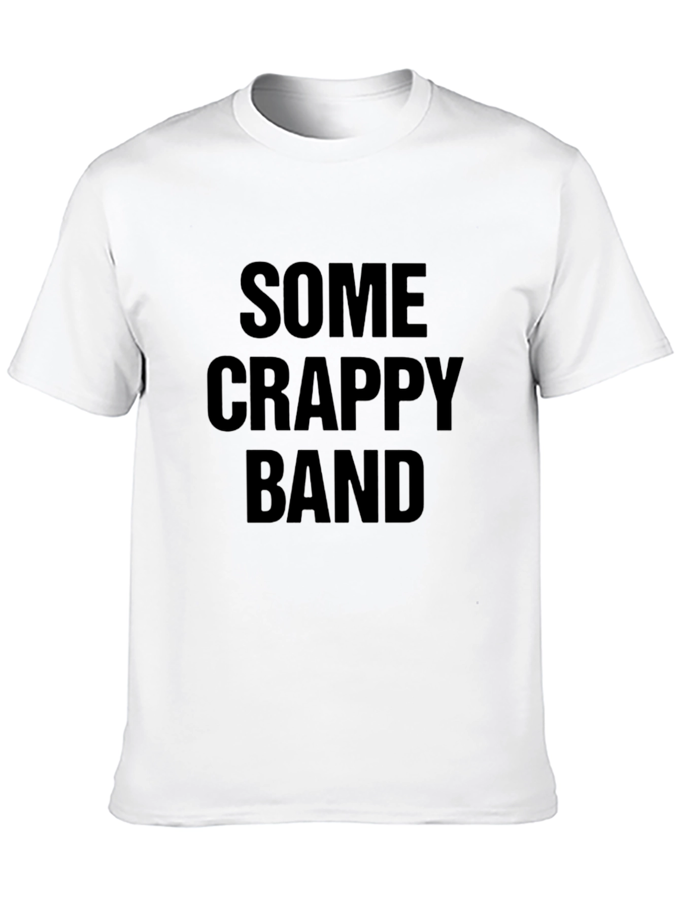 Black Some Crappy Band Black T-Shirt - Men's Graphic Tee view 10