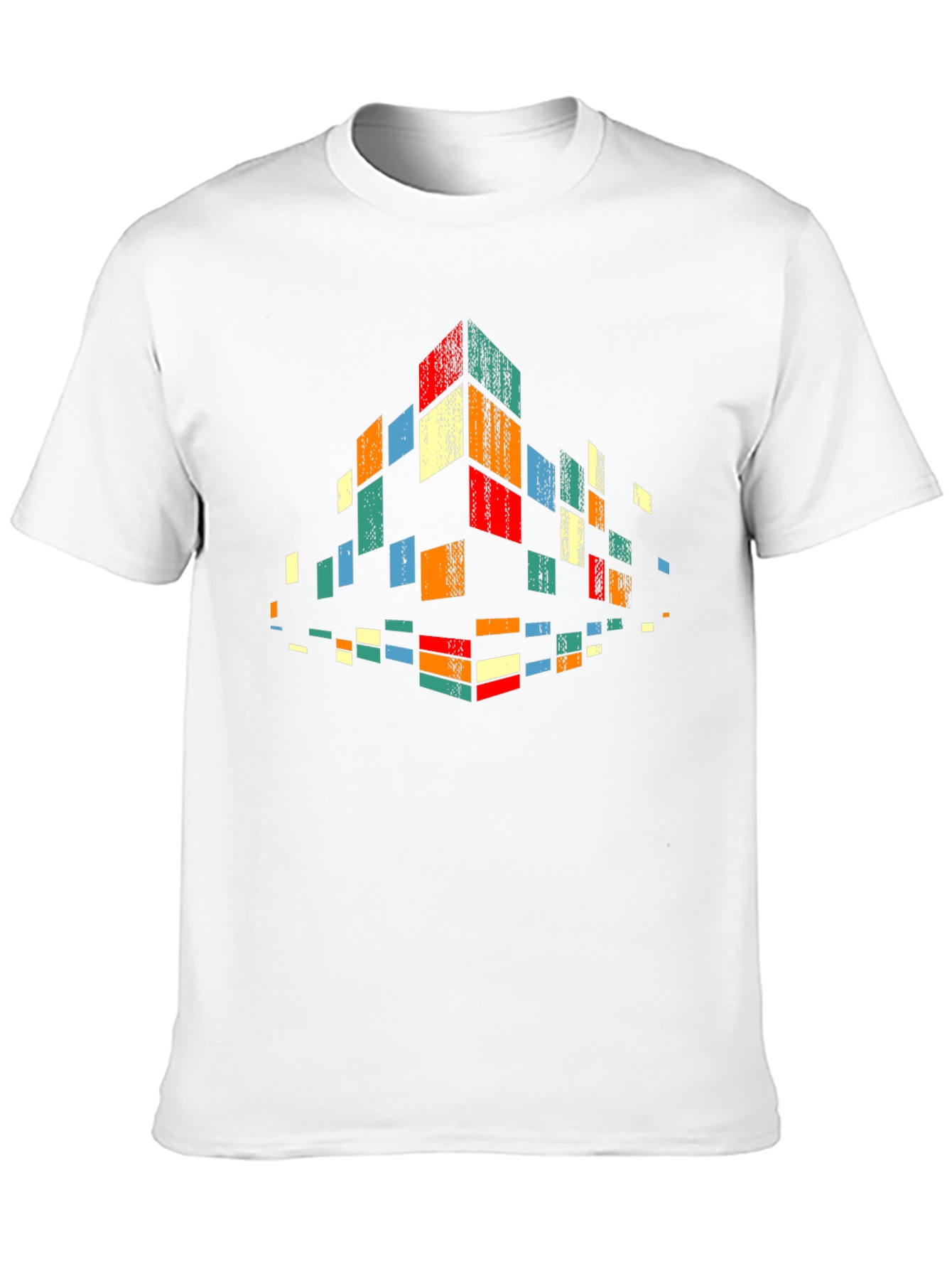 Black Retro Pixel Block Graphic Tee - Black view 10