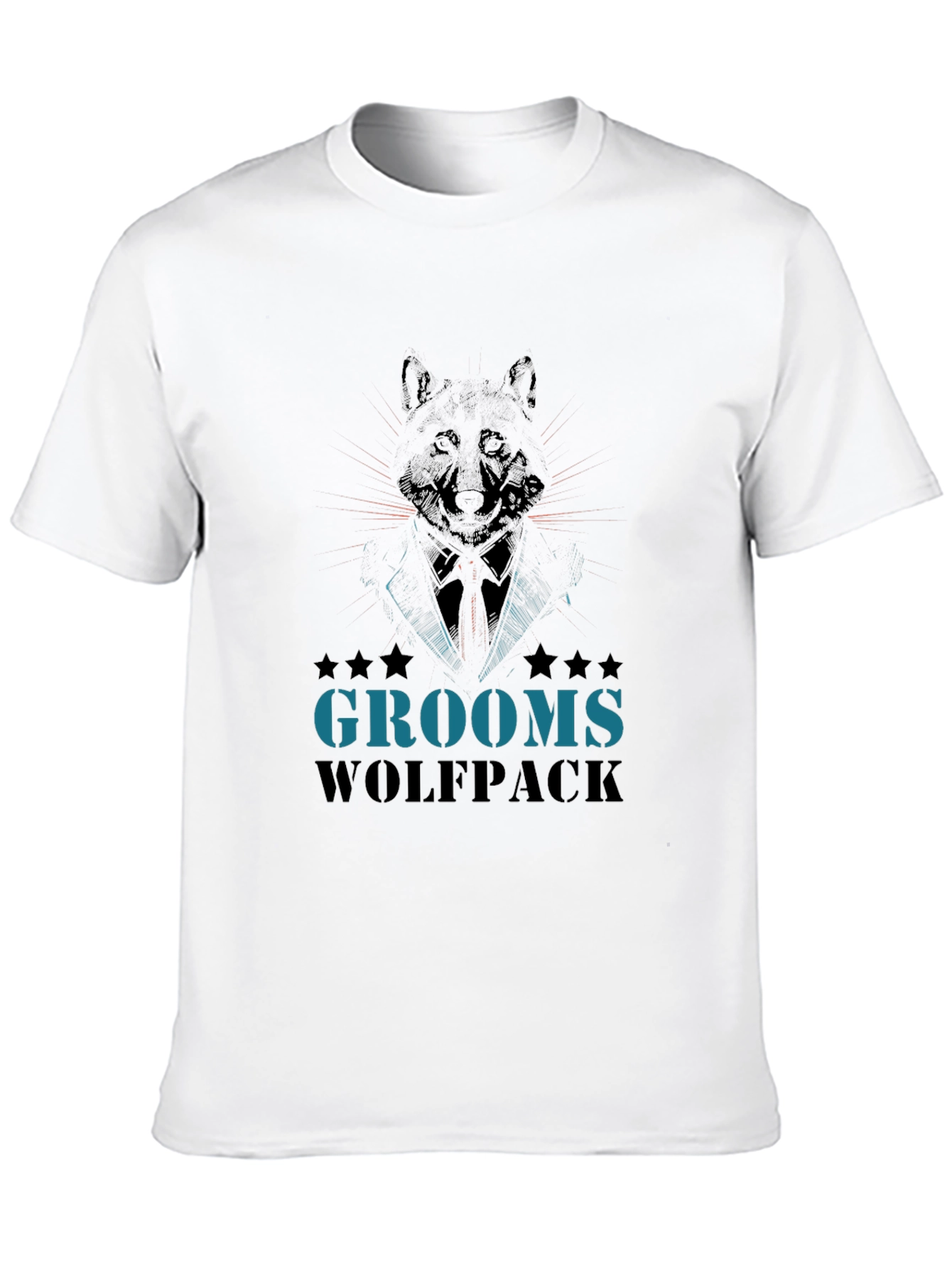 Black Grooms Wolfpack Graphic T-Shirt view 10