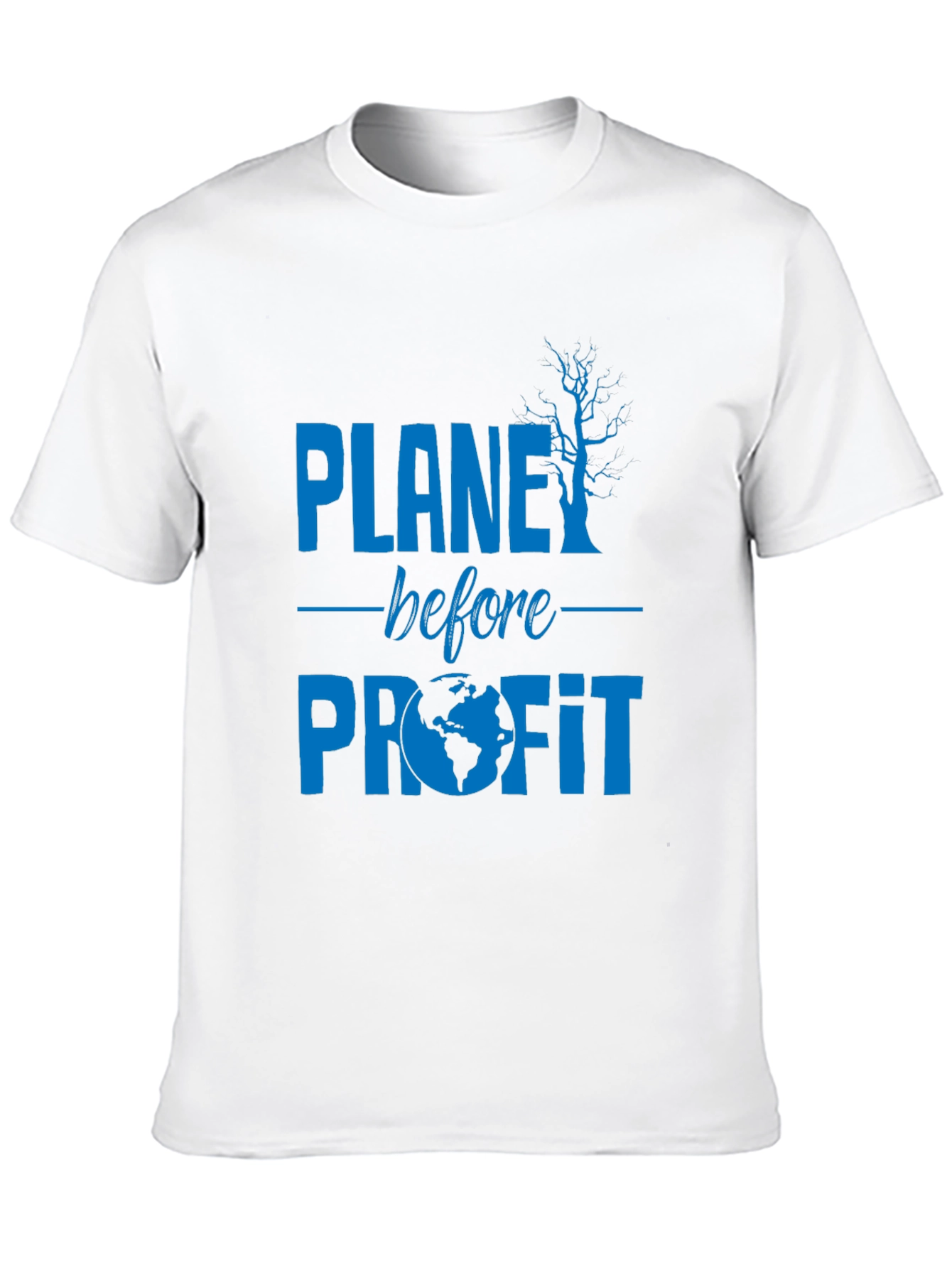Black Planet Before Profit Graphic Tee - Eco Conscious view 10
