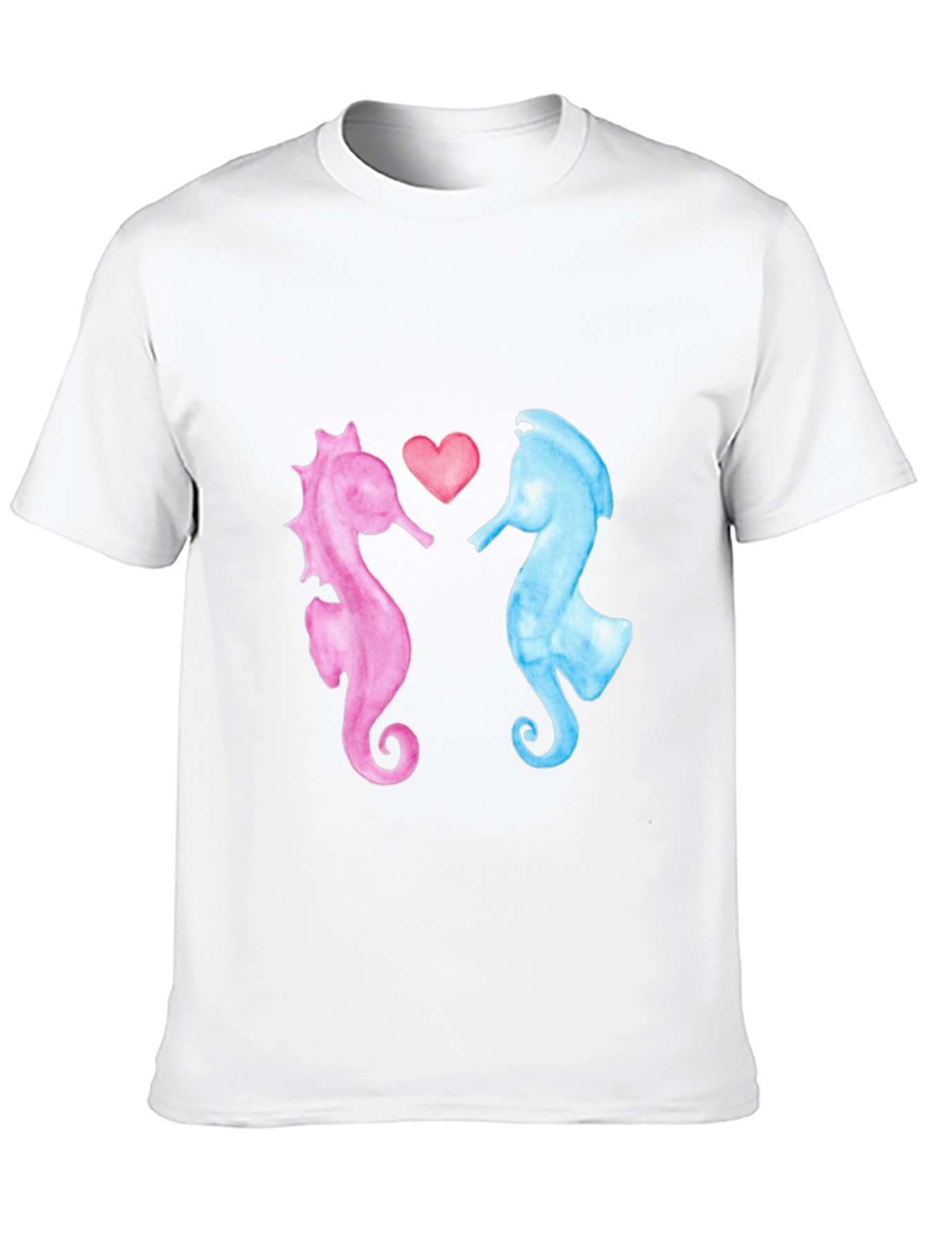 Black Sea Horse Love T-Shirt view 10