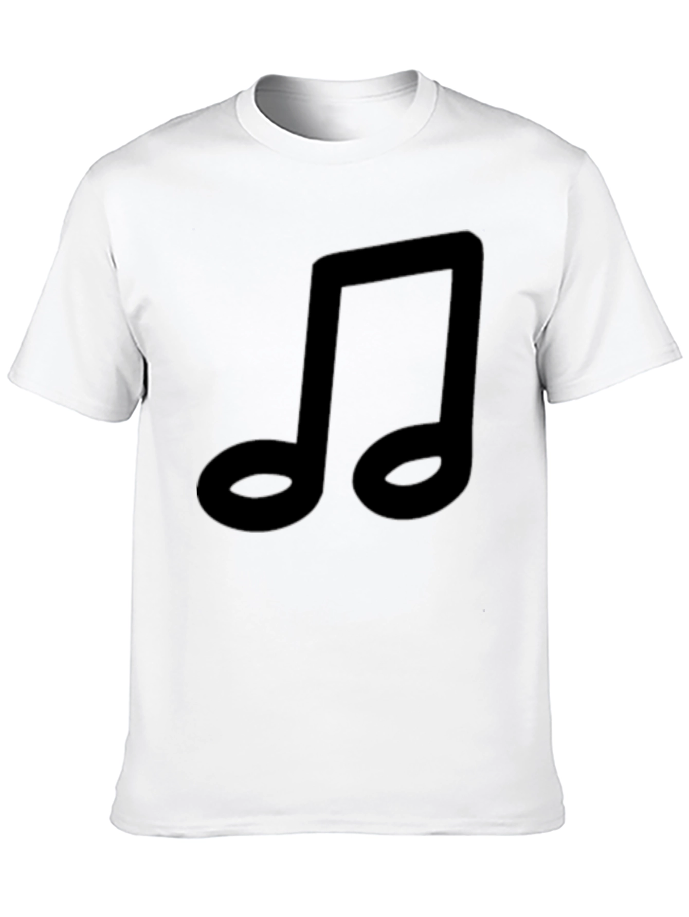 Black Music Note Graphic Black T-Shirt view 10
