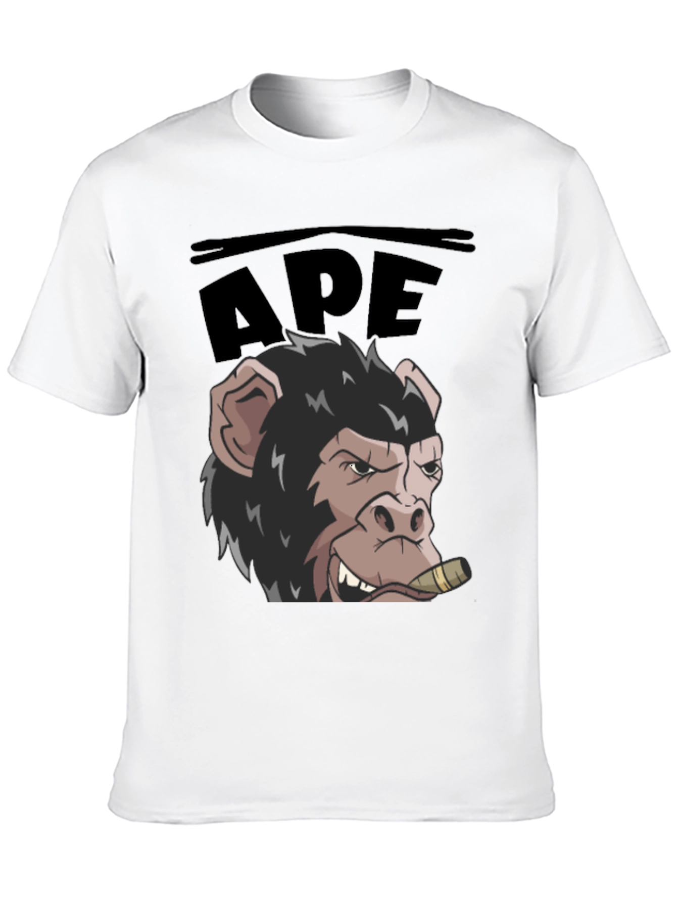 Black Ape Graphic T-Shirt - Cool Cartoon Design view 10