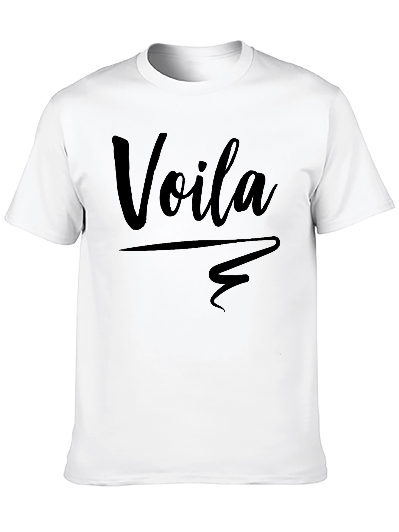 Black Voilà Graphic Tee - Stylish Unisex T-Shirt view 10