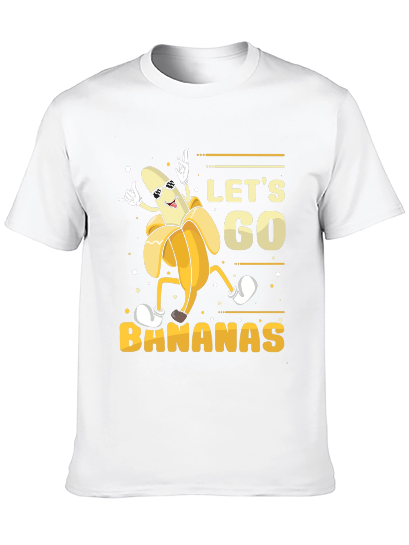 Black Let's Go Bananas! Graphic Tee view 10