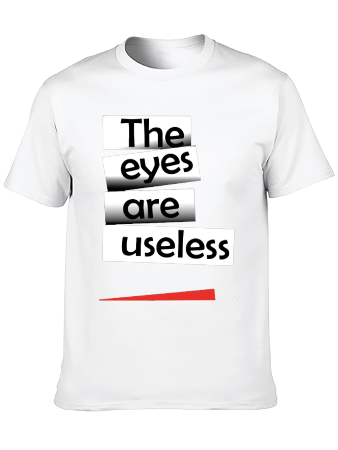 Black The Eyes Are Useless Graphic Tee - Black view 10