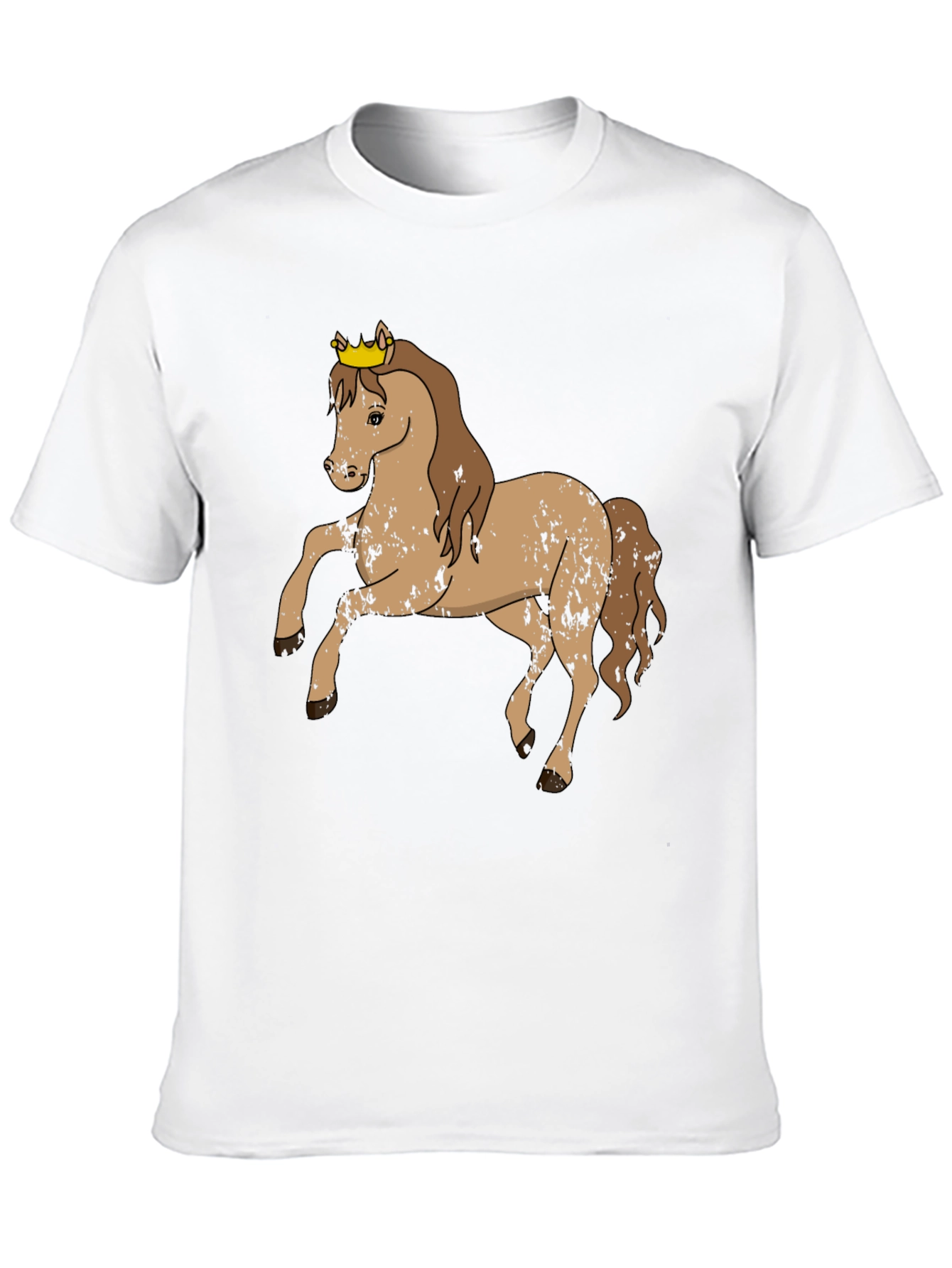 Black Horse Wearing Crown Graphic Tee view 10