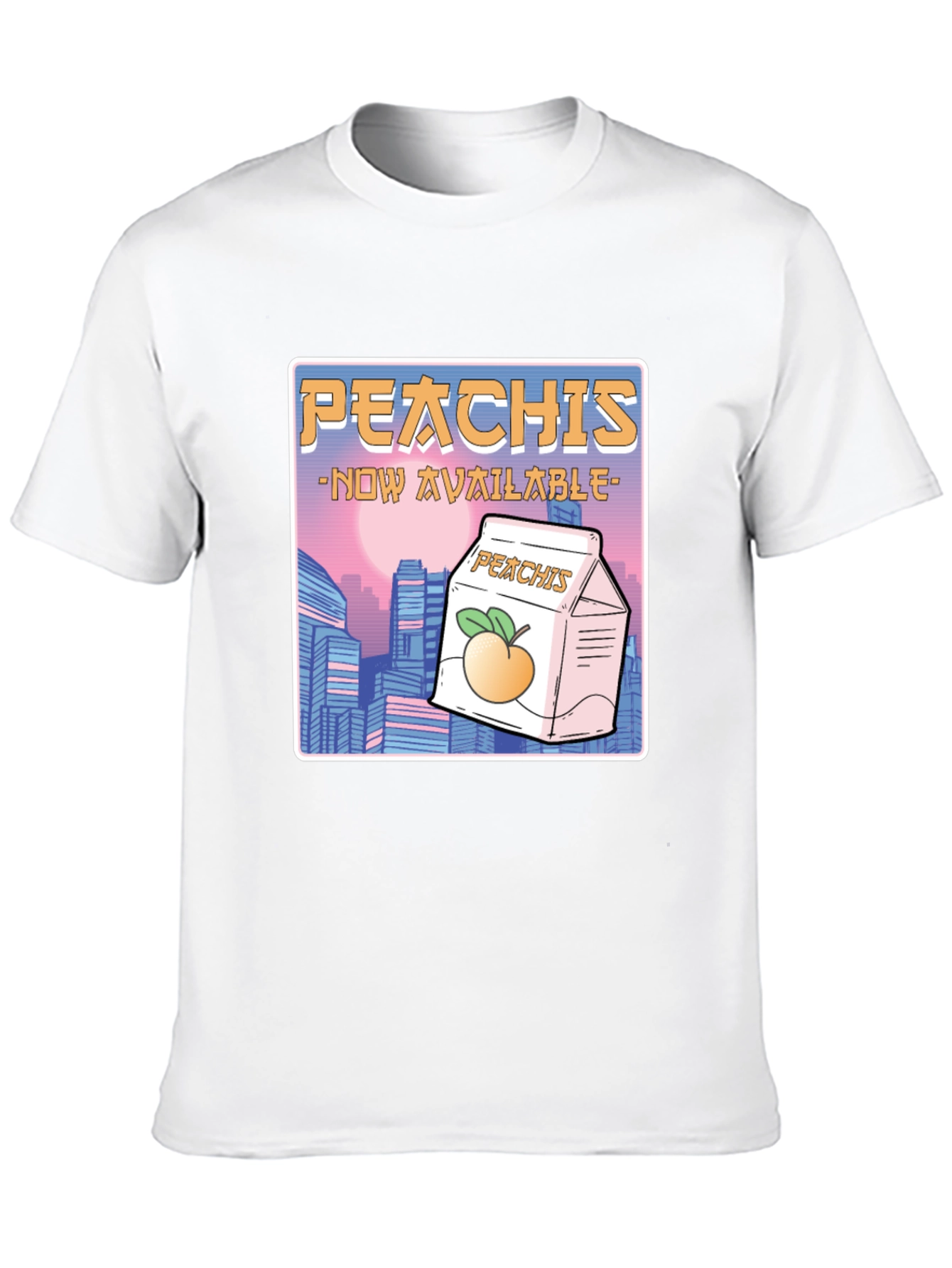 Black Peachis T-Shirt: Retro Anime Drink Tee view 10