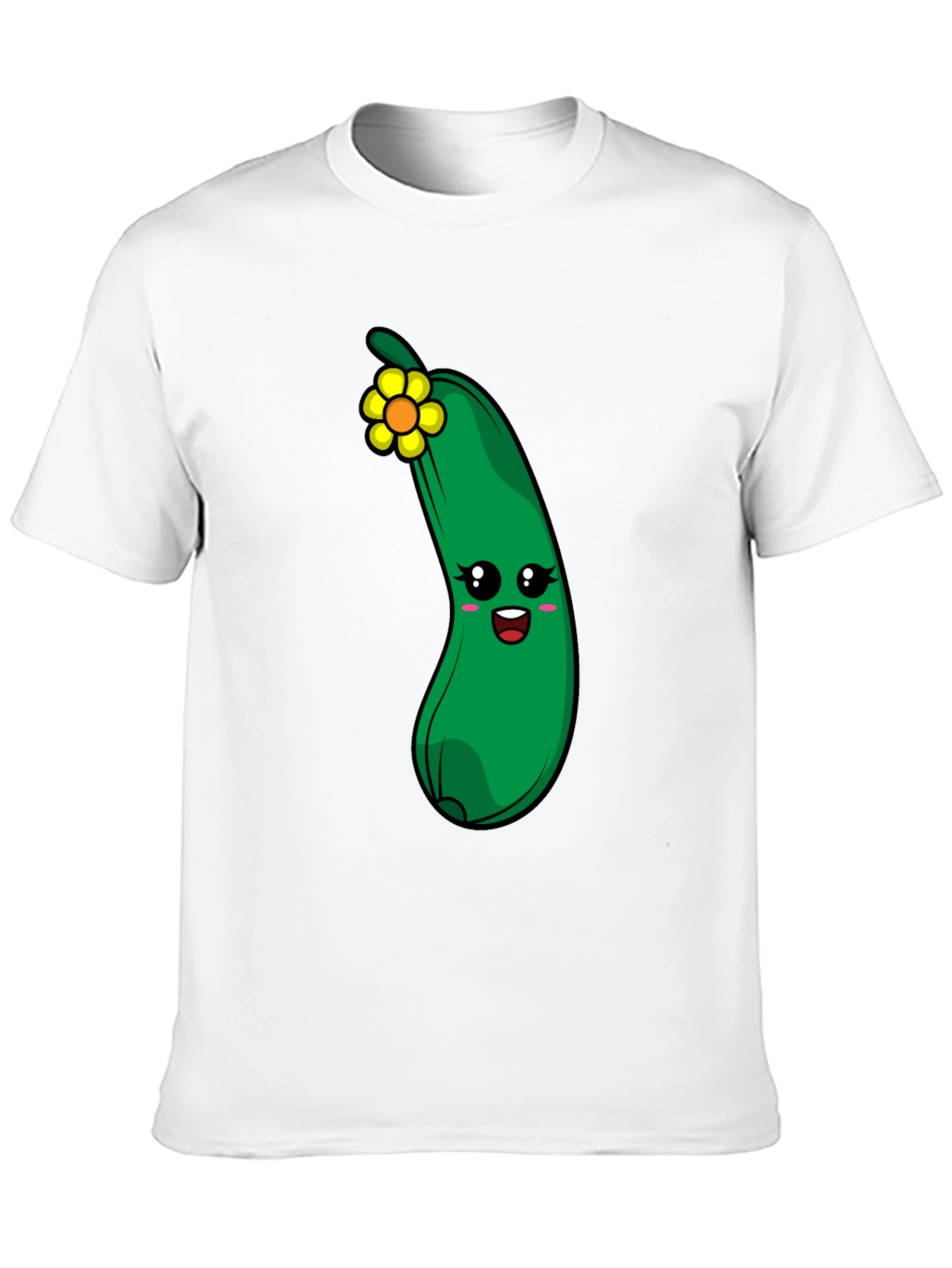 Funny Zucchini Flower Graphic T-Shirt - 10