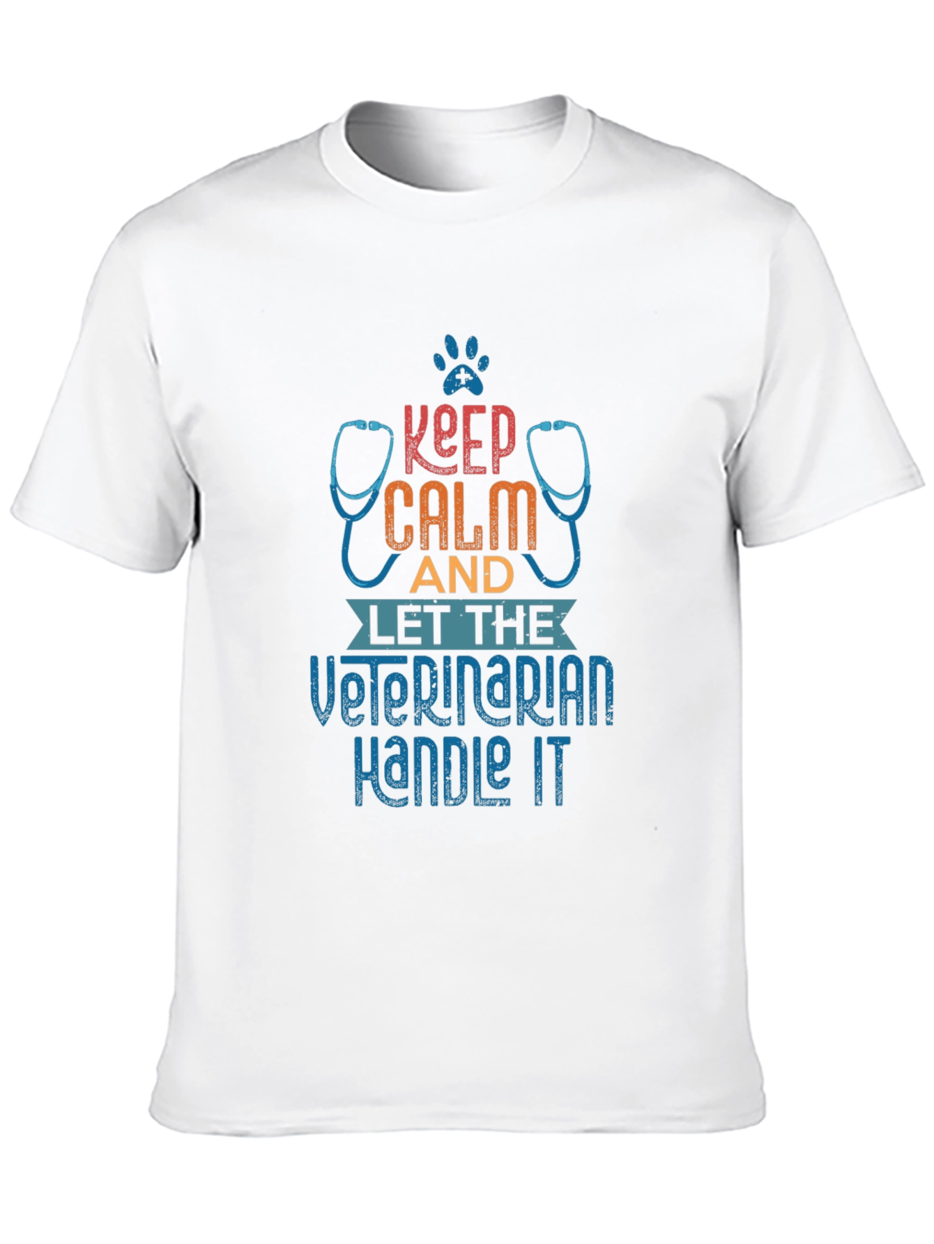 Black Keep Calm Veterinarian Handle It T-Shirt view 10
