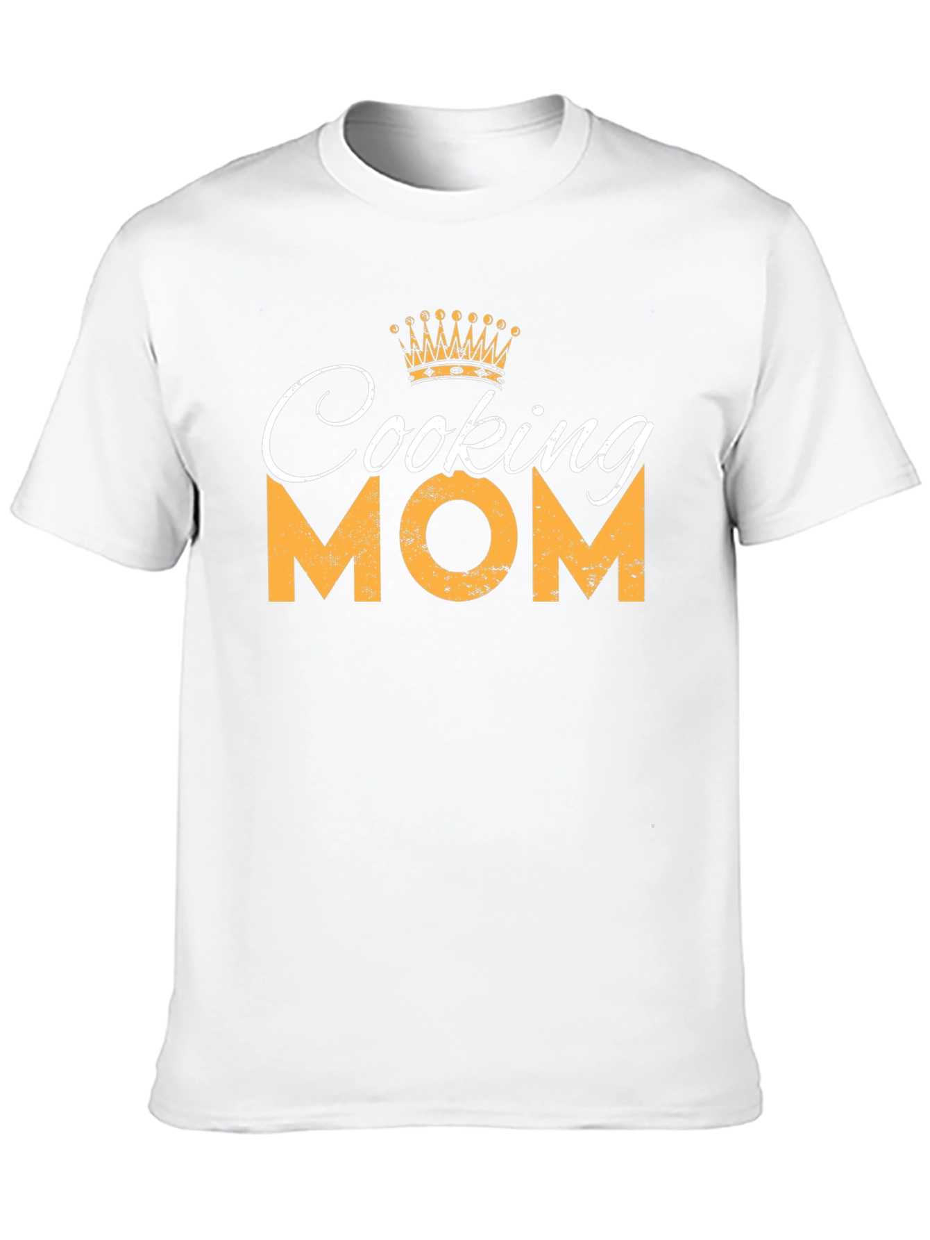 Black Cooking Mom T-Shirt - Black Crew Neck Tee view 10