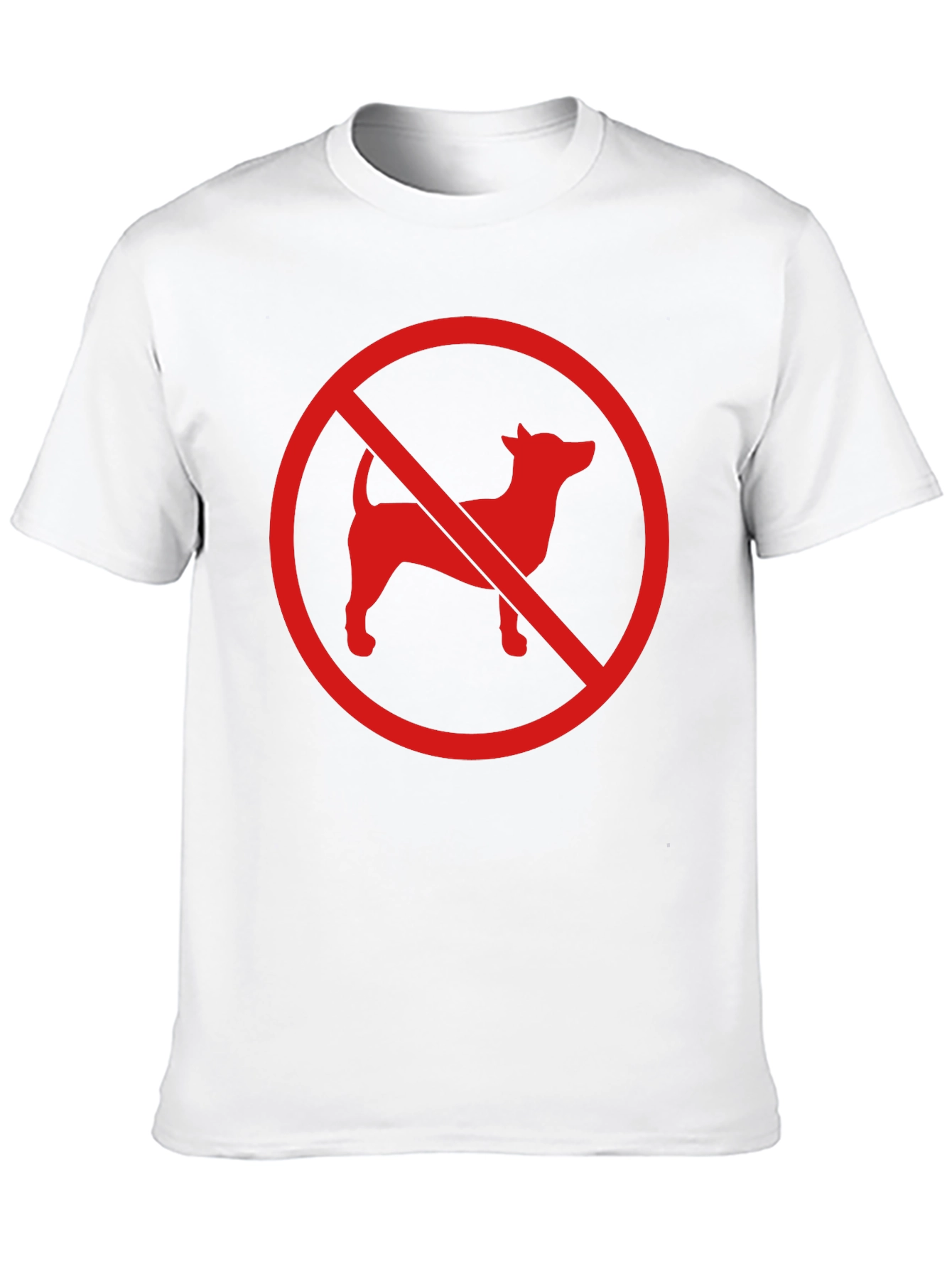 Black No Dogs Allowed Graphic Tee - Black Cotton Blend view 10