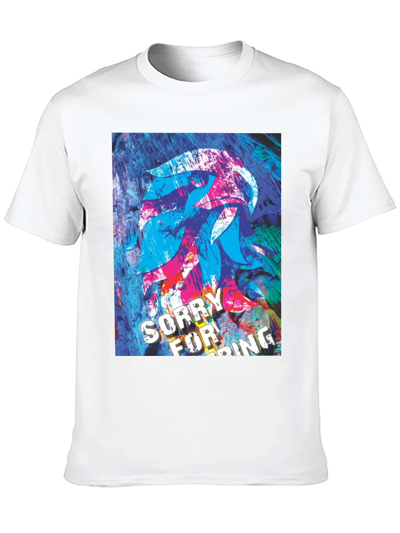 Black Abstract Graphic Tee - Sorry For Being Awesome view 10