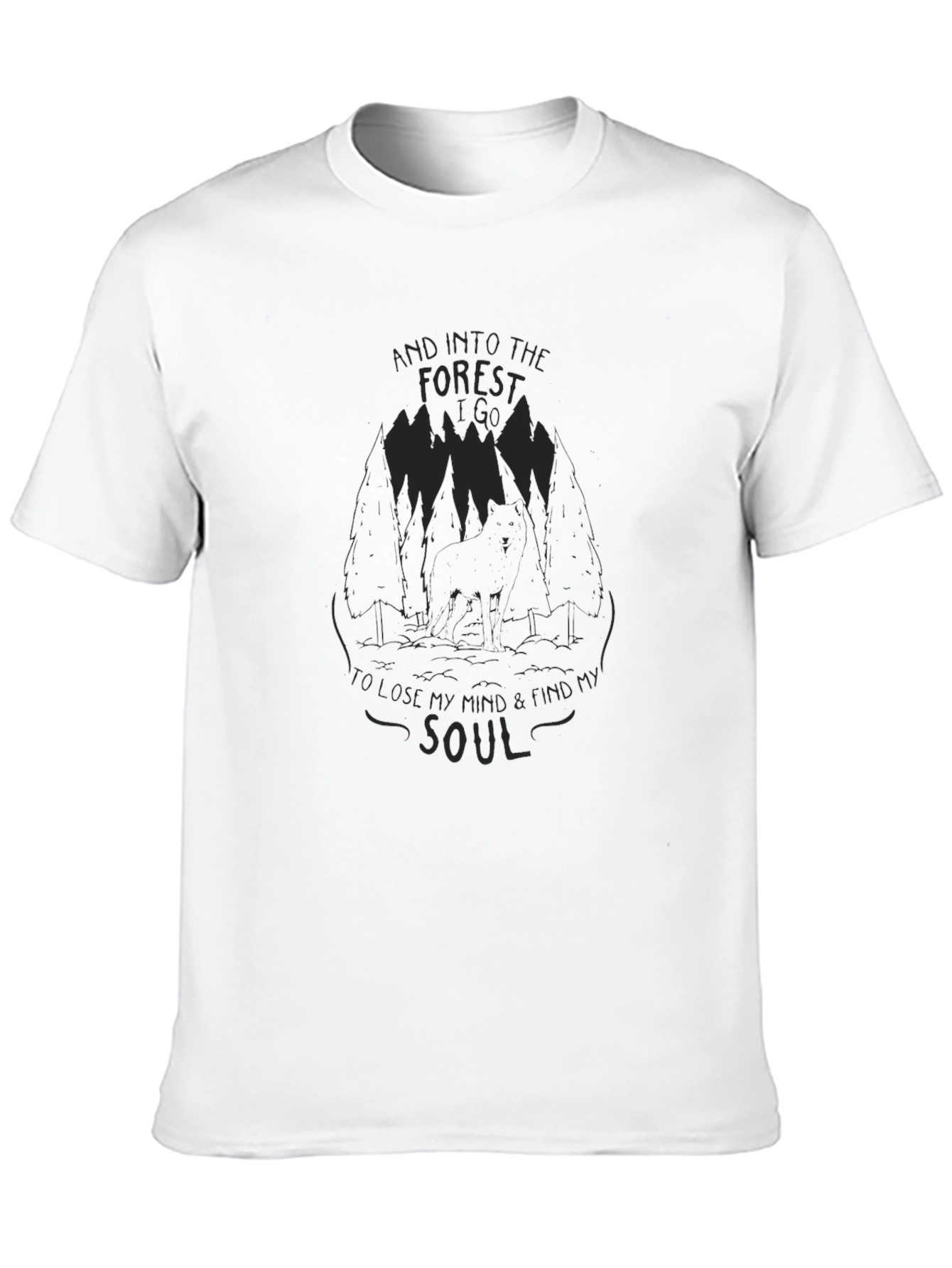 Black Into the Forest T-Shirt - Find Your Soul view 10