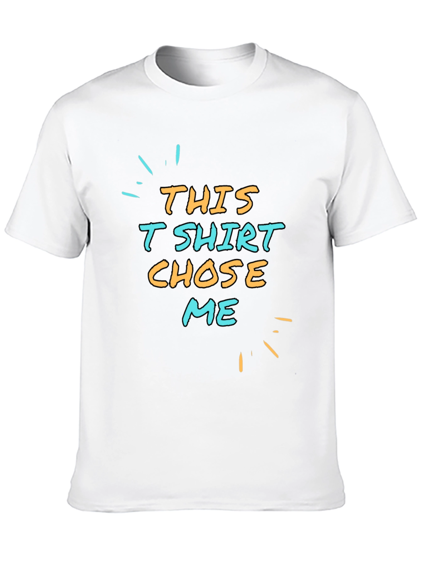 Black Humorous Graphic Tee - This T-Shirt Chose Me view 10