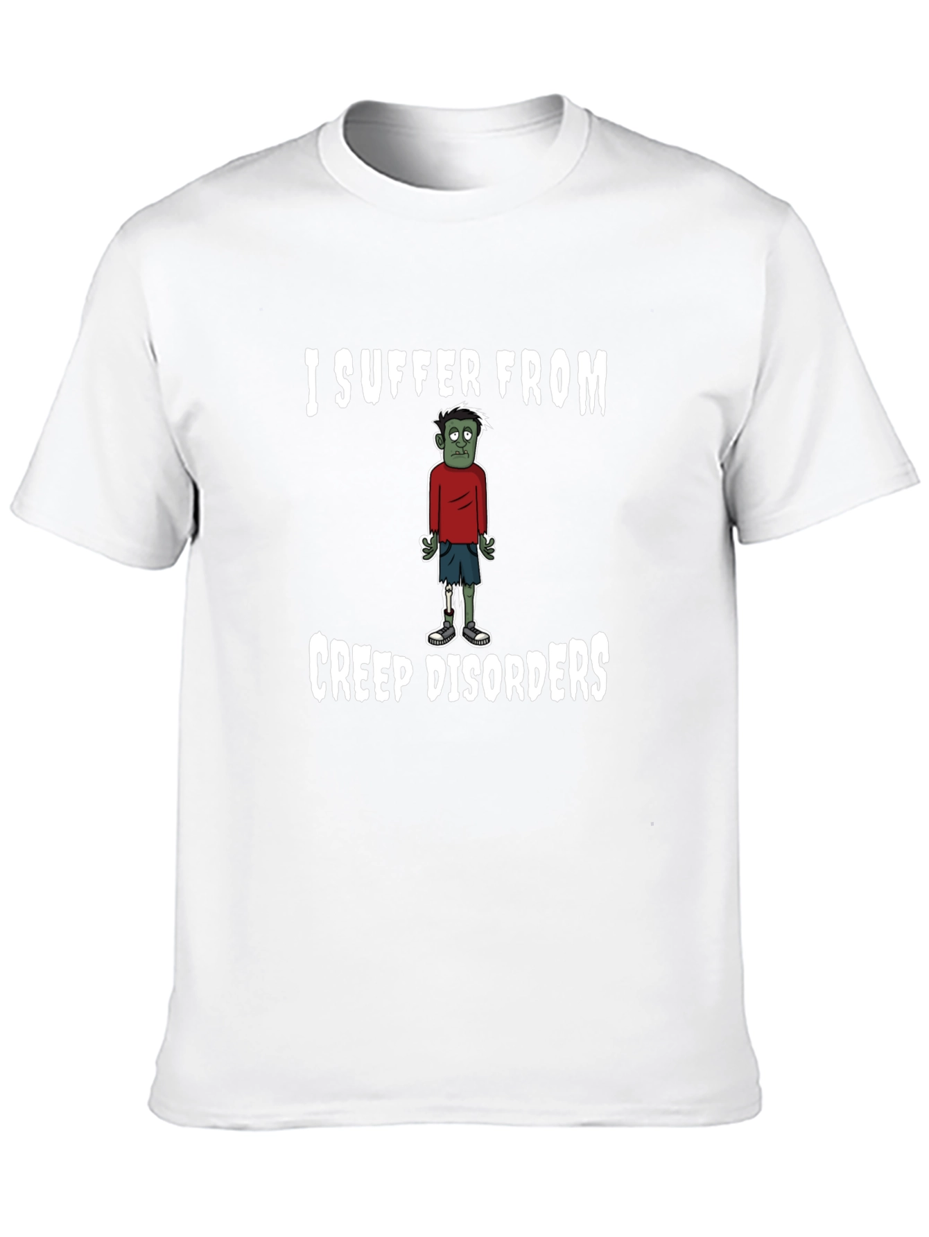 Black Creep Disorders Zombie Humor T-Shirt view 10