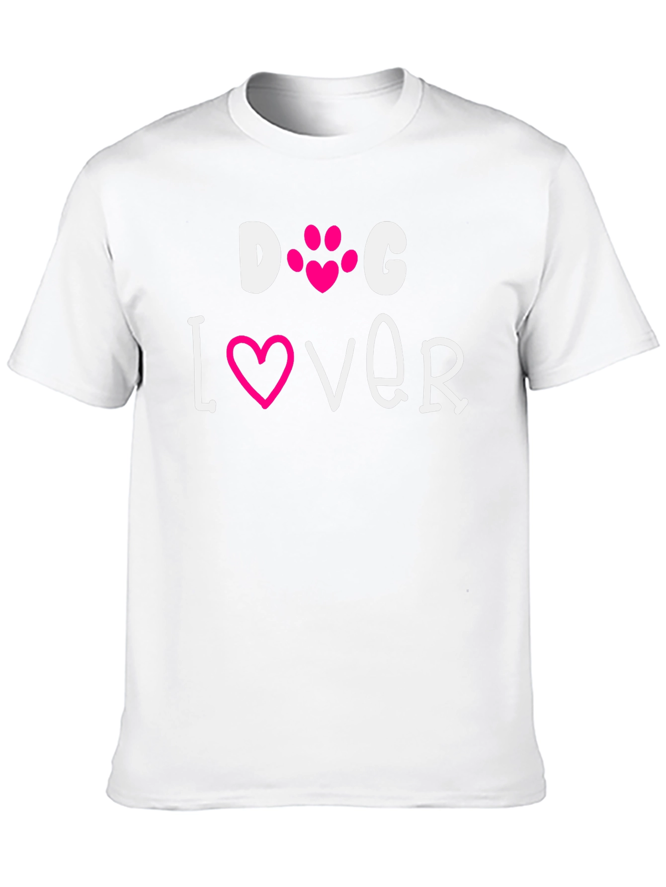 Black Dog Lover Tee - Pink Heart Paw Print view 10