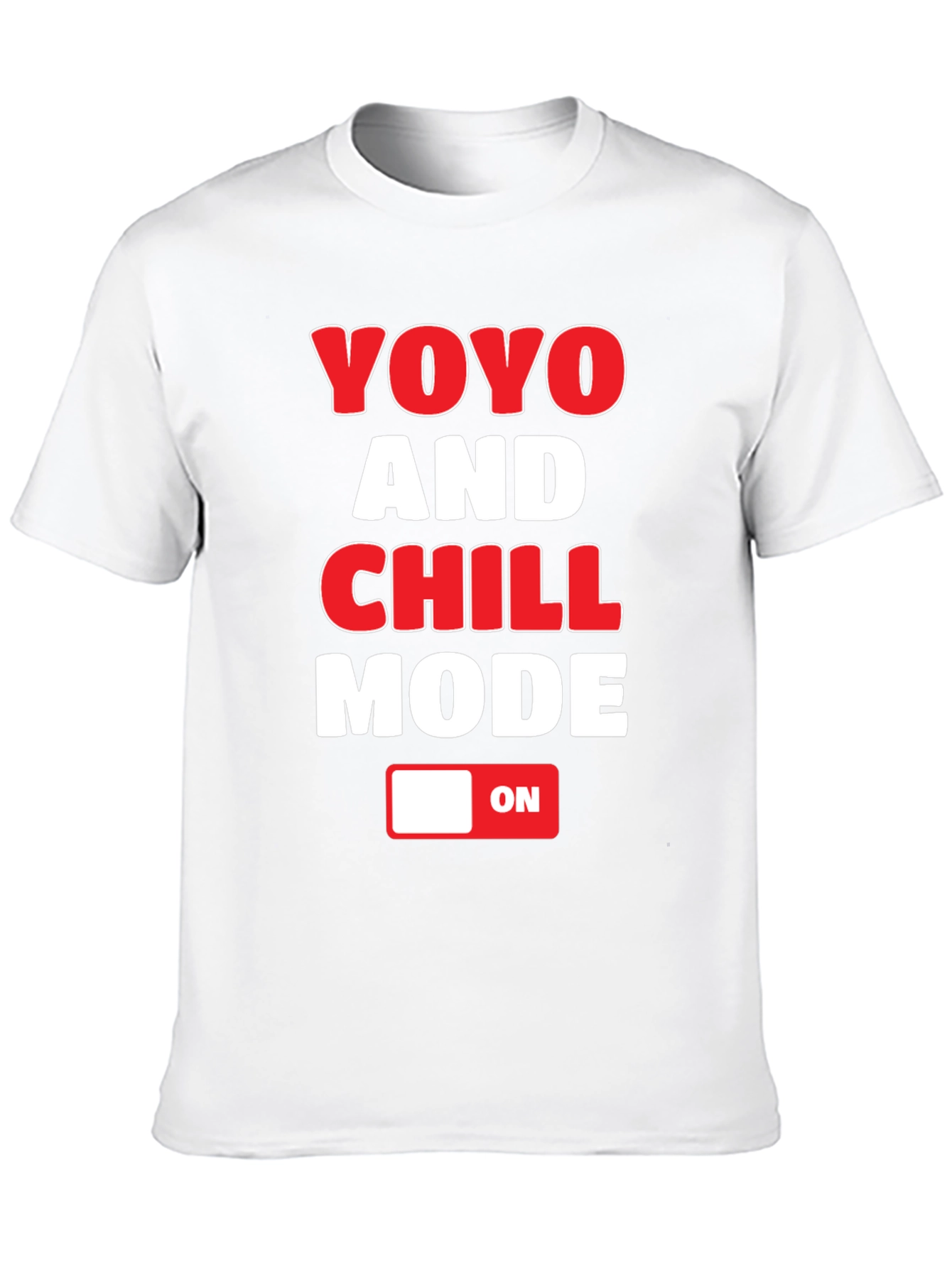 Black YOYO and CHILL Mode T-Shirt - Novelty Graphic Tee view 10