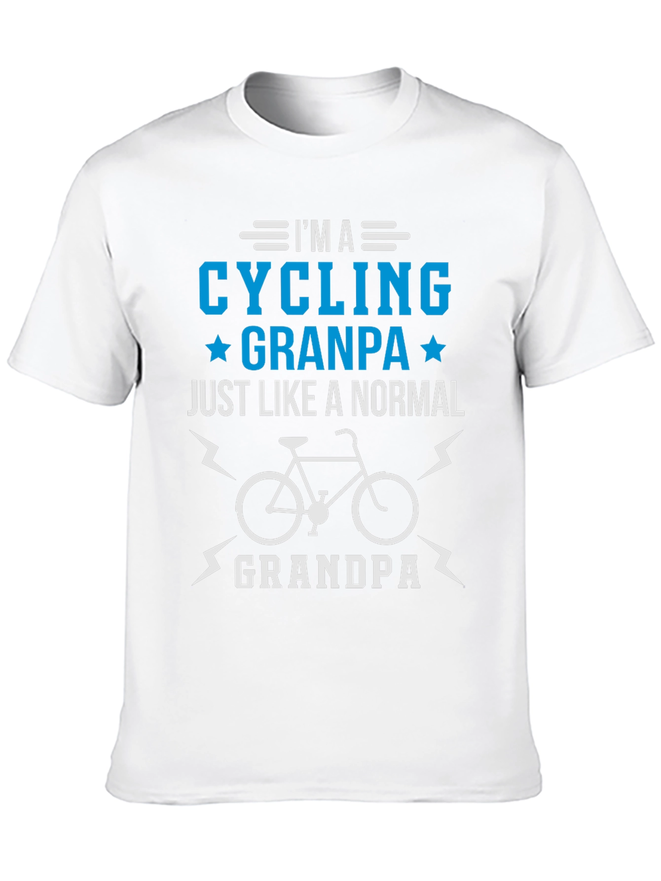 Black Cycling Grandpa T-Shirt - Cool Gift for Grandfathers view 10