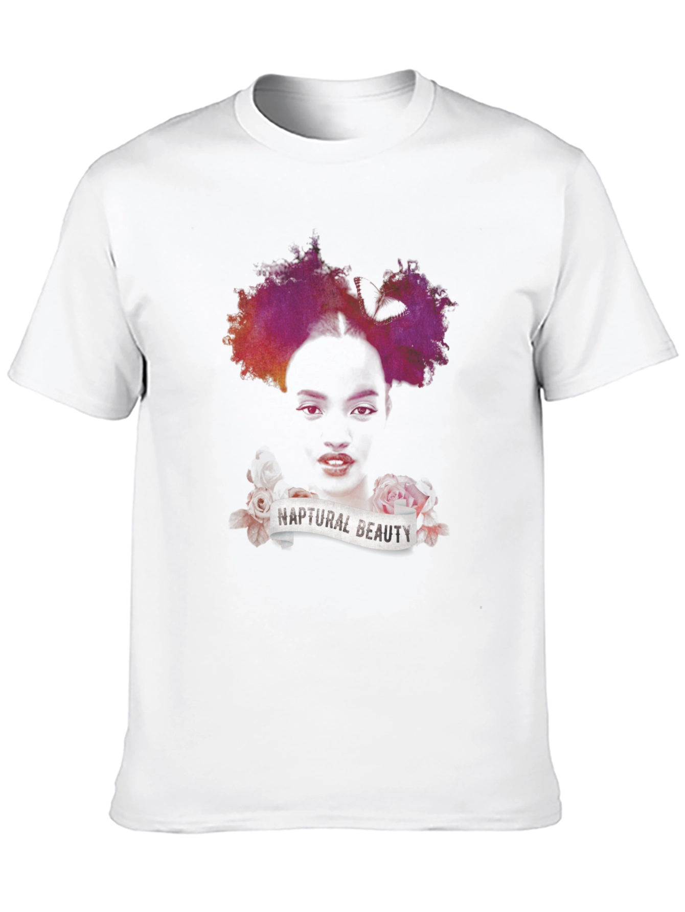 Black Naptural Beauty Graphic Tee - Black Unisex T-Shirt view 10