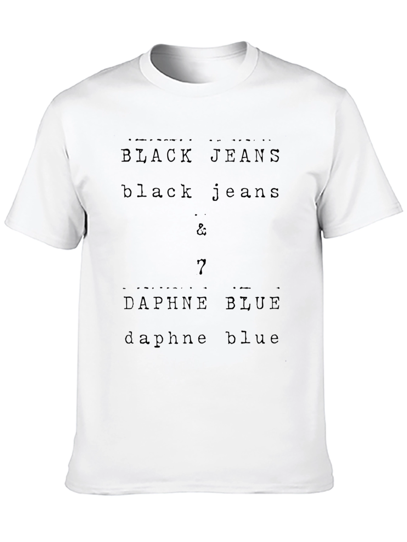 Black Black Jeans & Daphne Blue Graphic Tee view 10