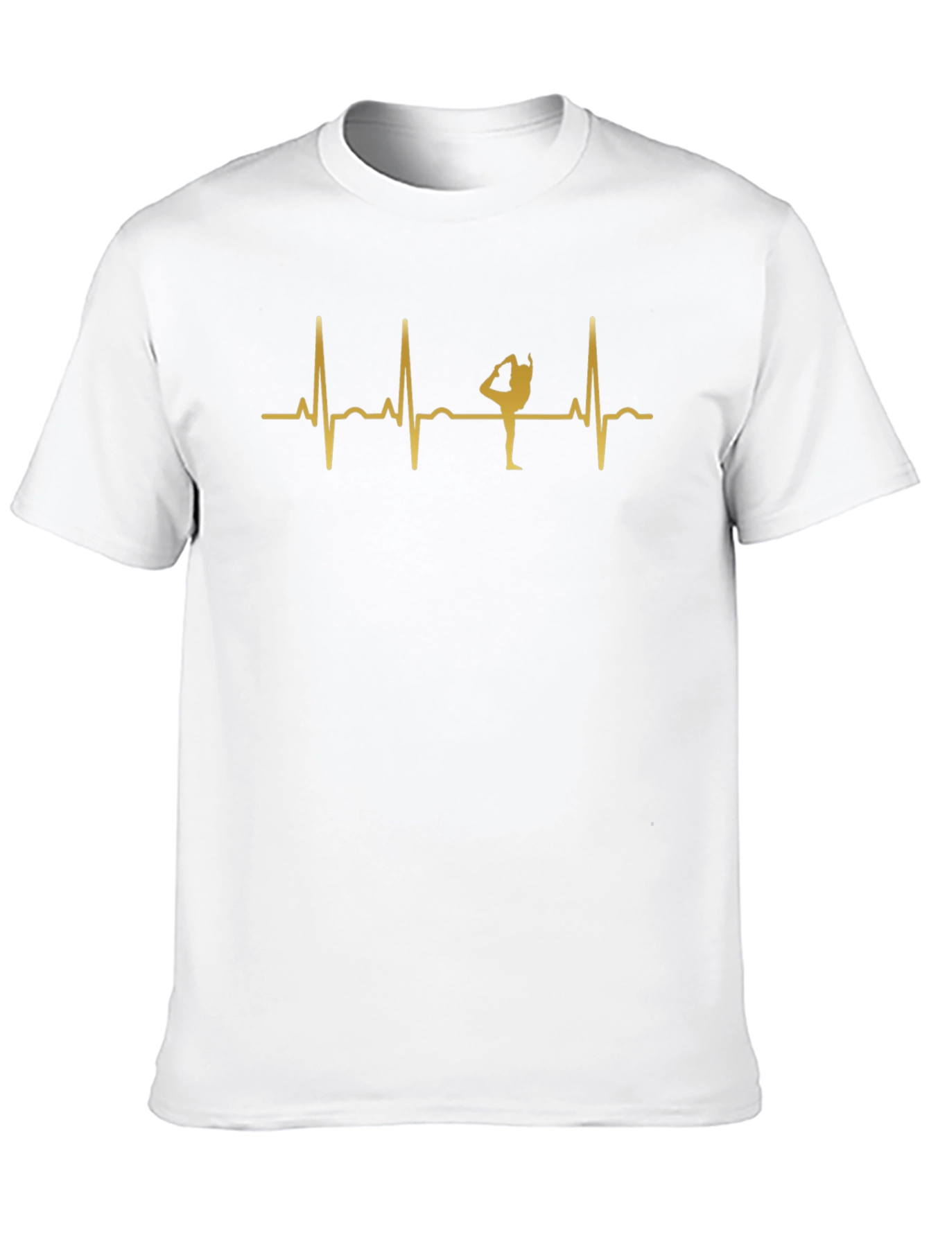 Black Gymnastics Heartbeat T-Shirt - Stylish Sport Tee view 10