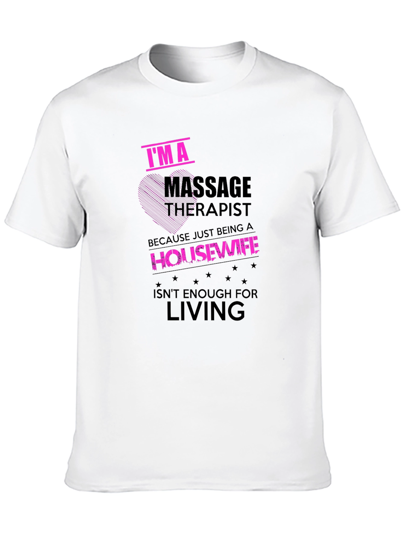 Black Massage Therapist Funny Graphic T-Shirt view 10