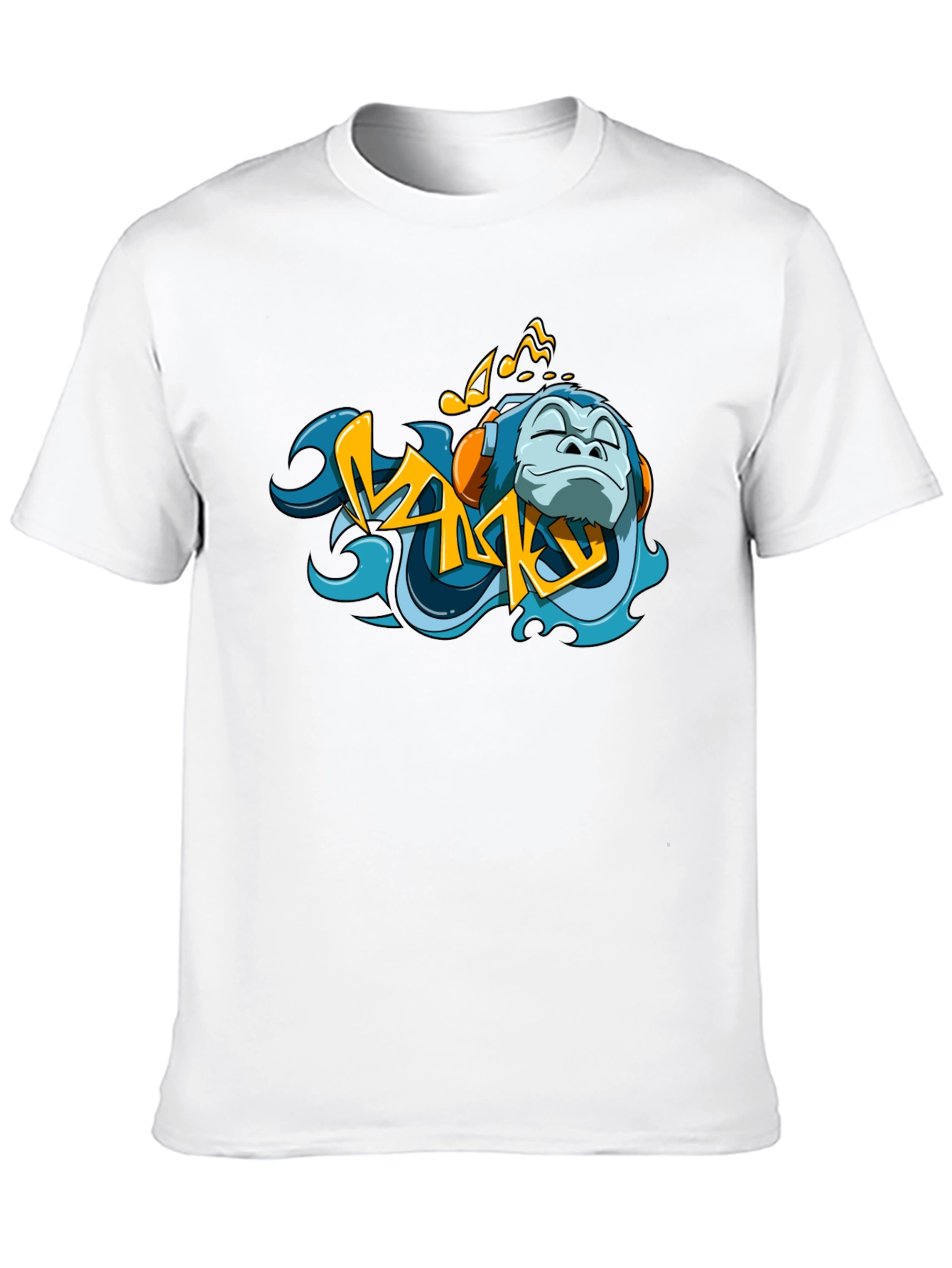 Black Monkey Music T-Shirt - Black view 10