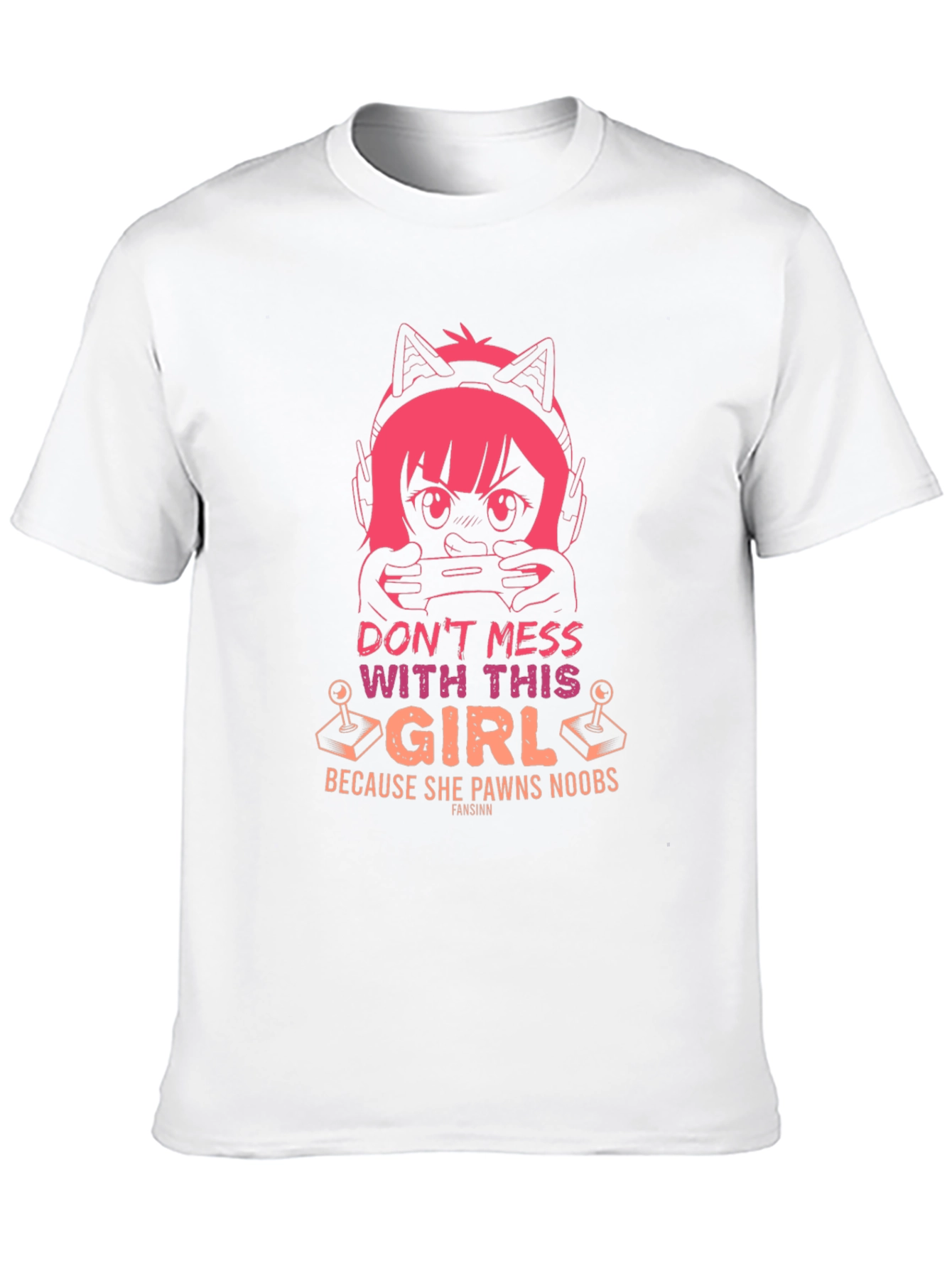 Black Gamer Girl T-Shirt - Don't Mess With This Girl view 10