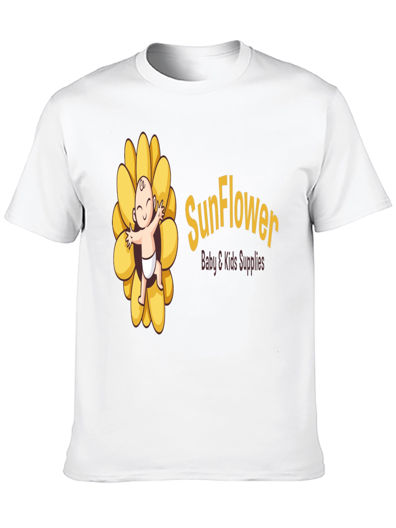 Black Sunflower Baby & Kids Supplies Black T-Shirt view 10