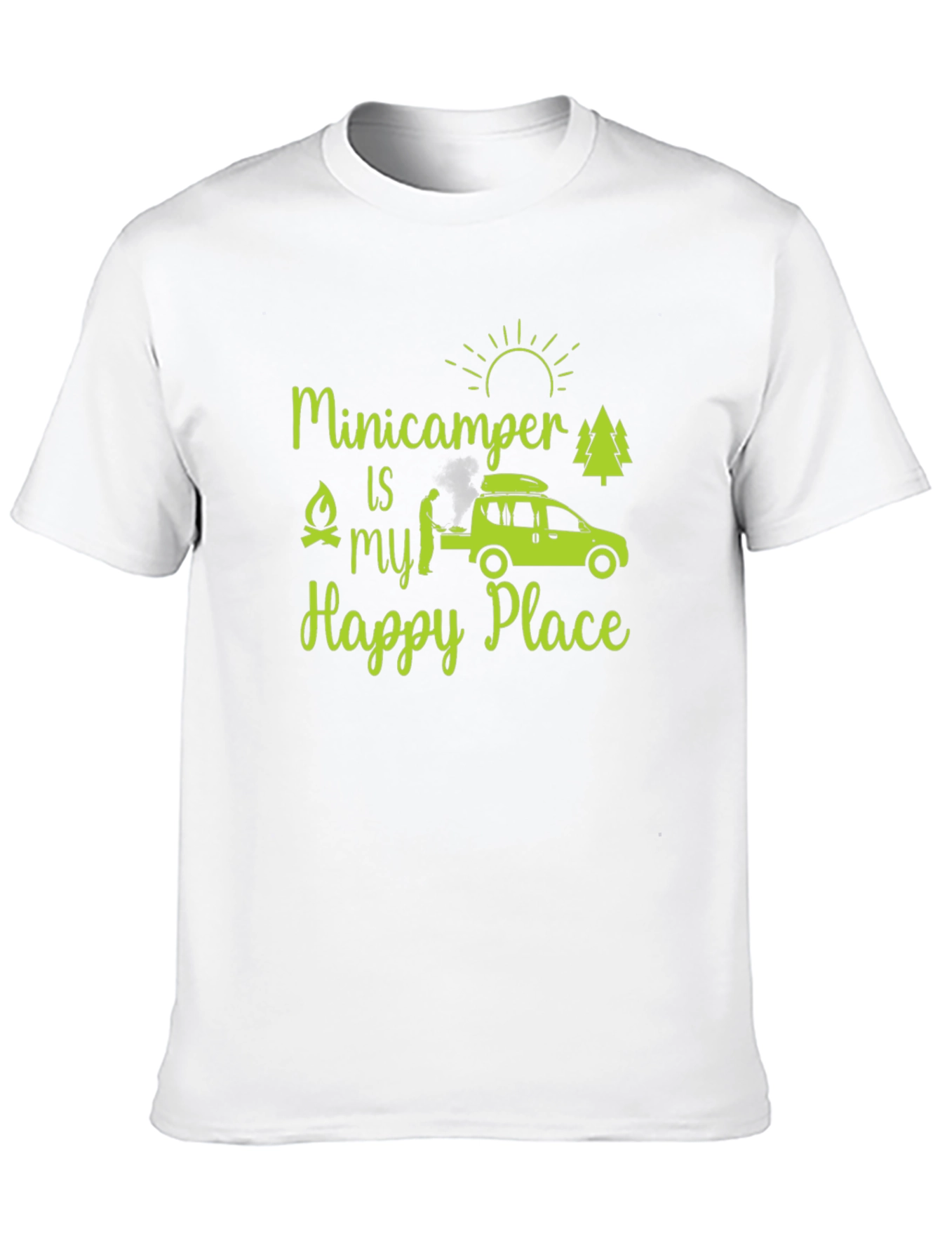 Black Minicamper Happy Place T-Shirt view 10