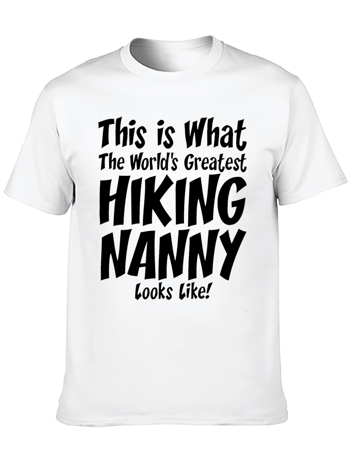 Black Hiking Nanny Graphic T-Shirt view 10