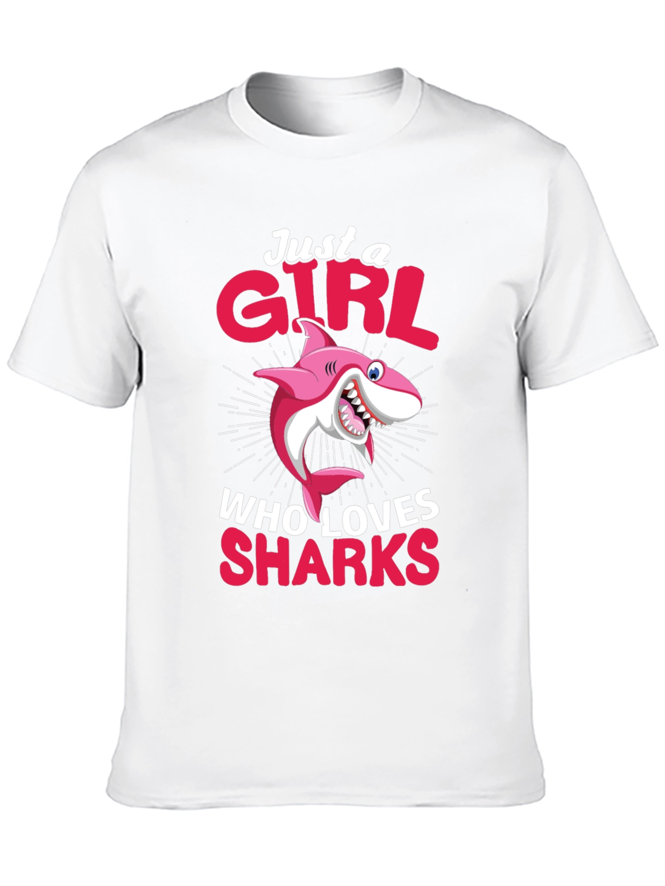 Just A Girl Who Loves Sharks T-Shirt - 10