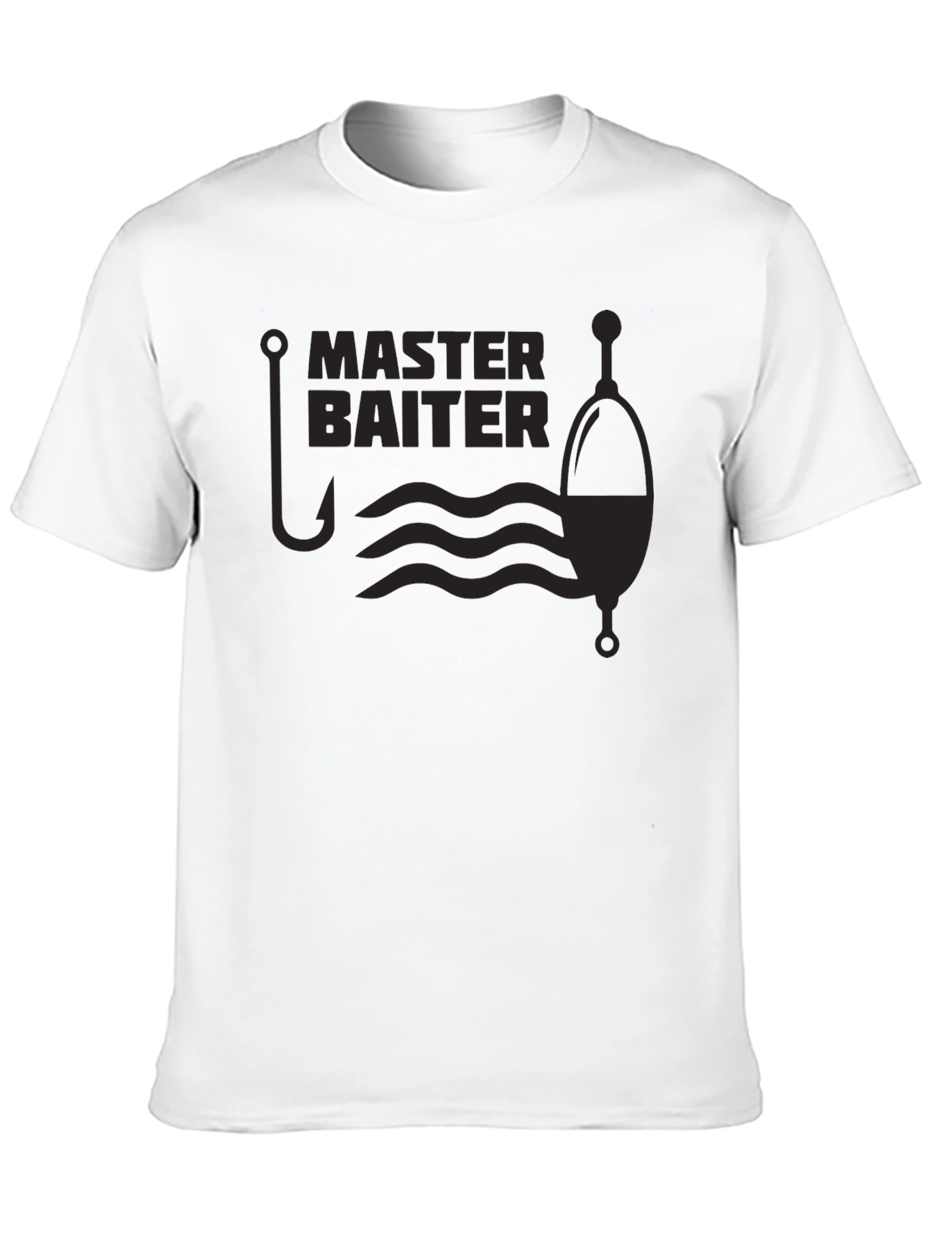 Black Master Baiter Fishing T-Shirt - Funny Angler Tee view 10