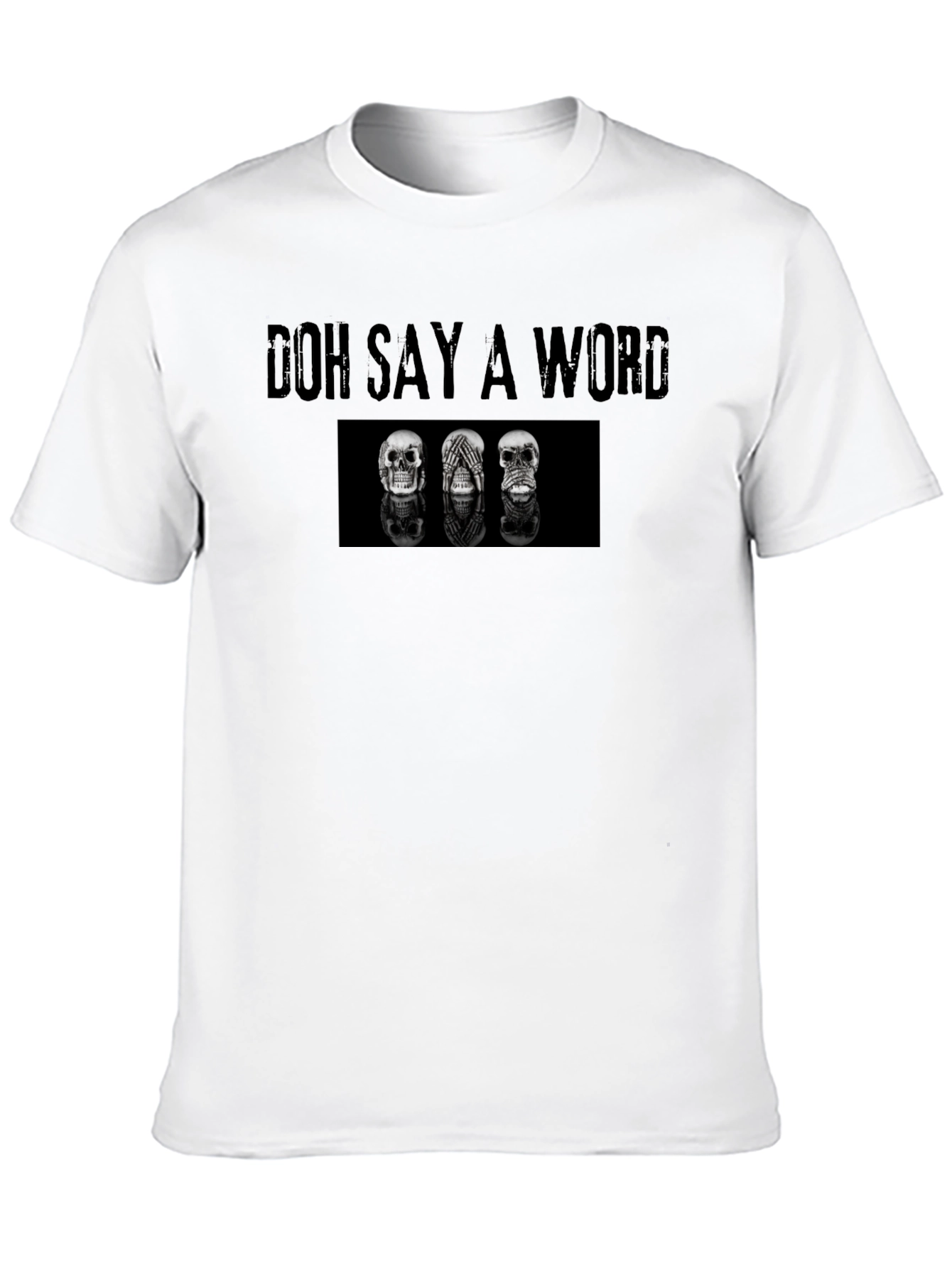 Black Doh Say A Word Graphic Tee view 10
