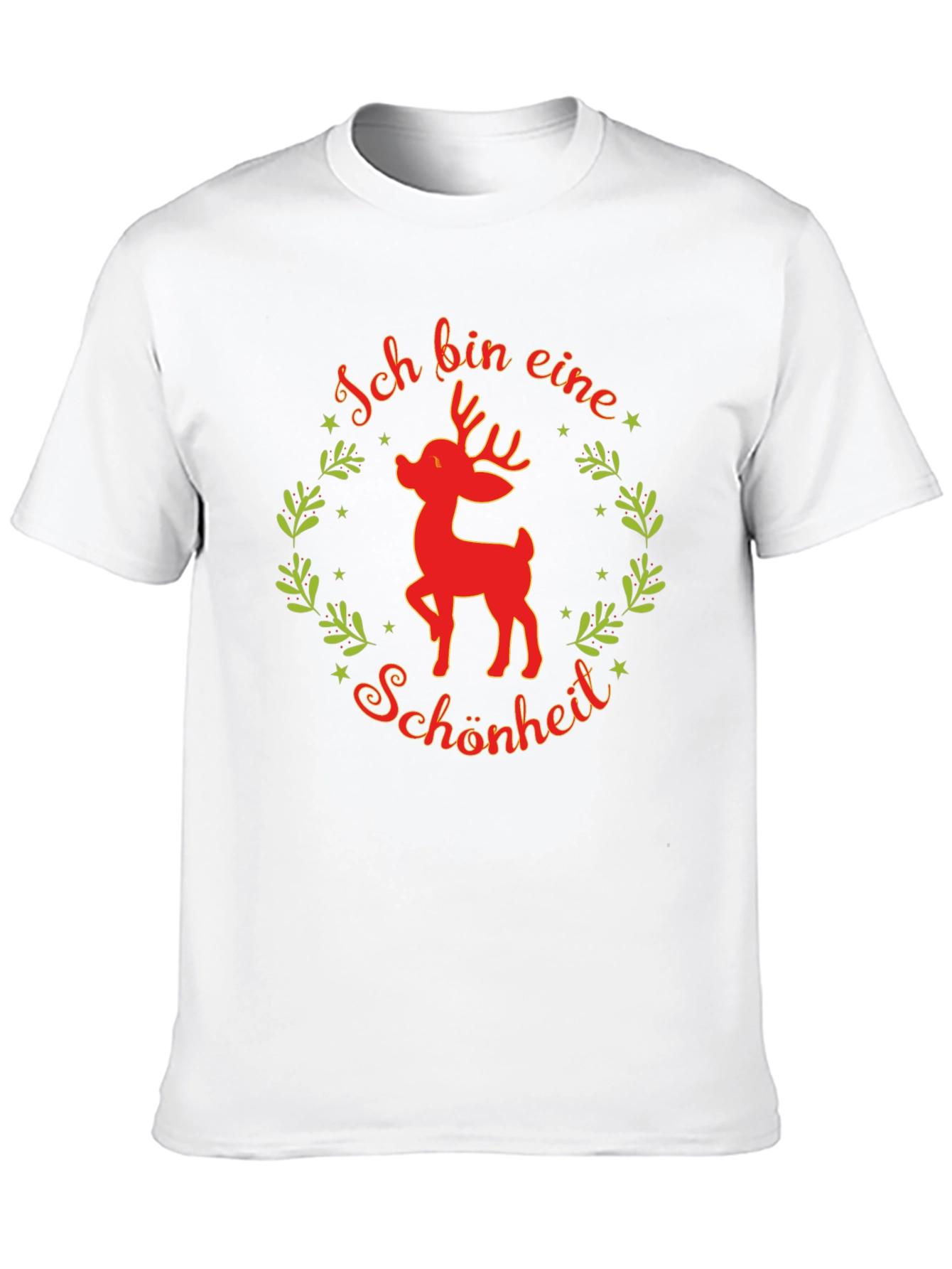 Black Festive Reindeer T-Shirt - Ich Bin Eine Schönheit view 10
