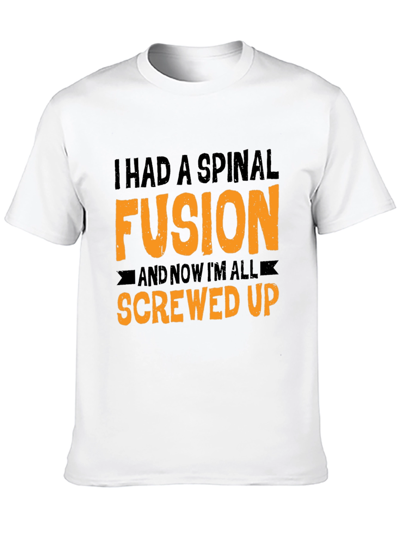 Black Spinal Fusion Graphic Tee - Funny Screw Up Humor view 10