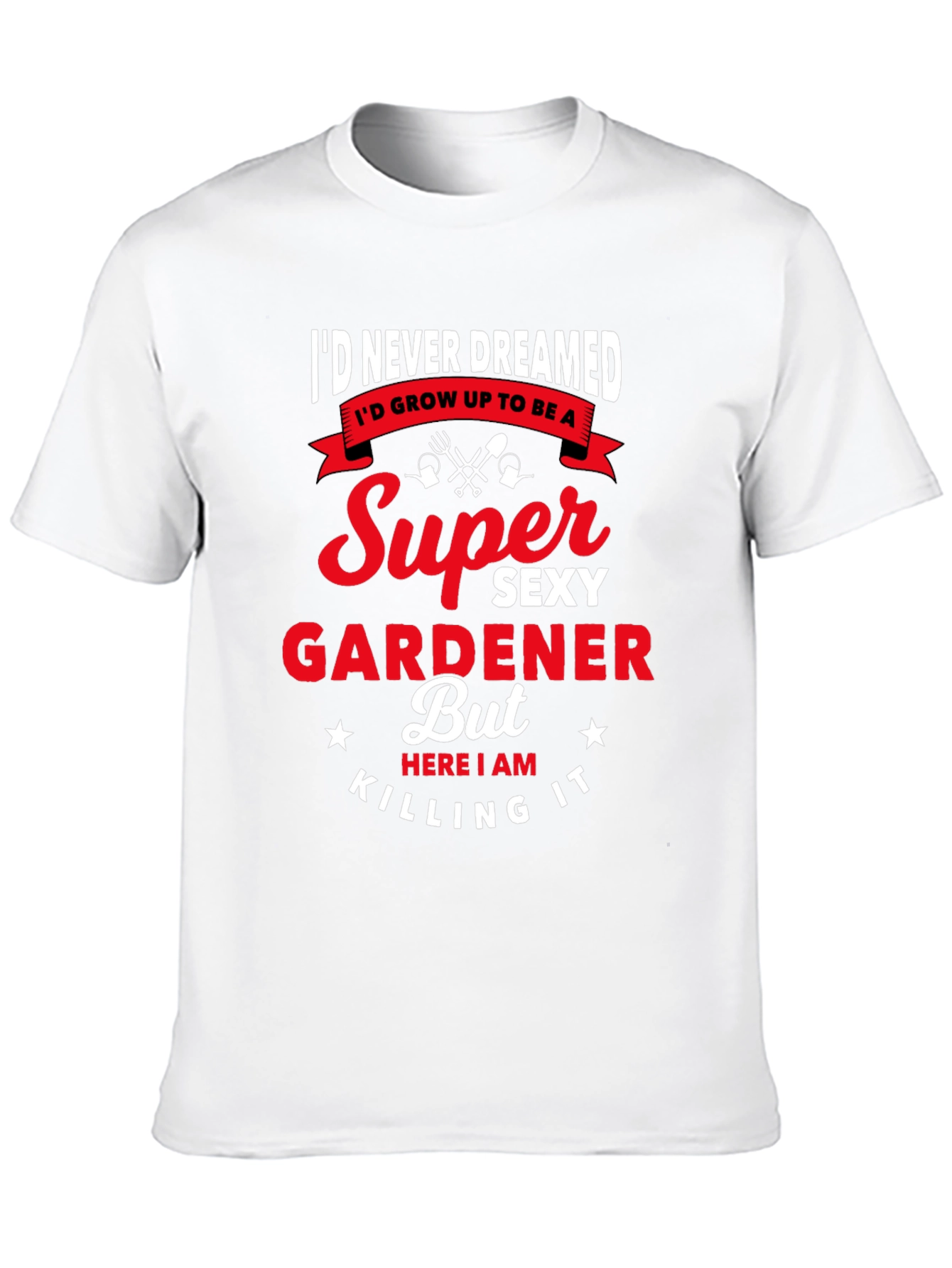 Black Super Sexy Gardener Graphic T-Shirt view 10