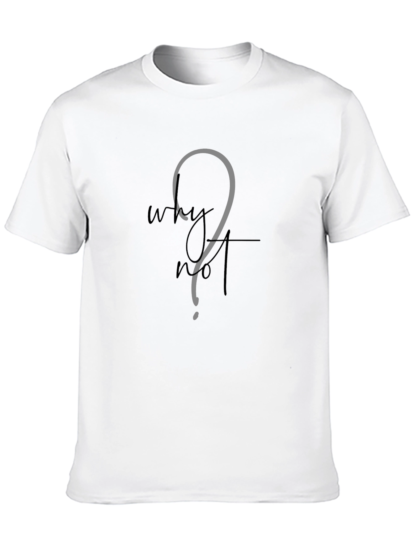 Black Why Not? Black T-Shirt view 10