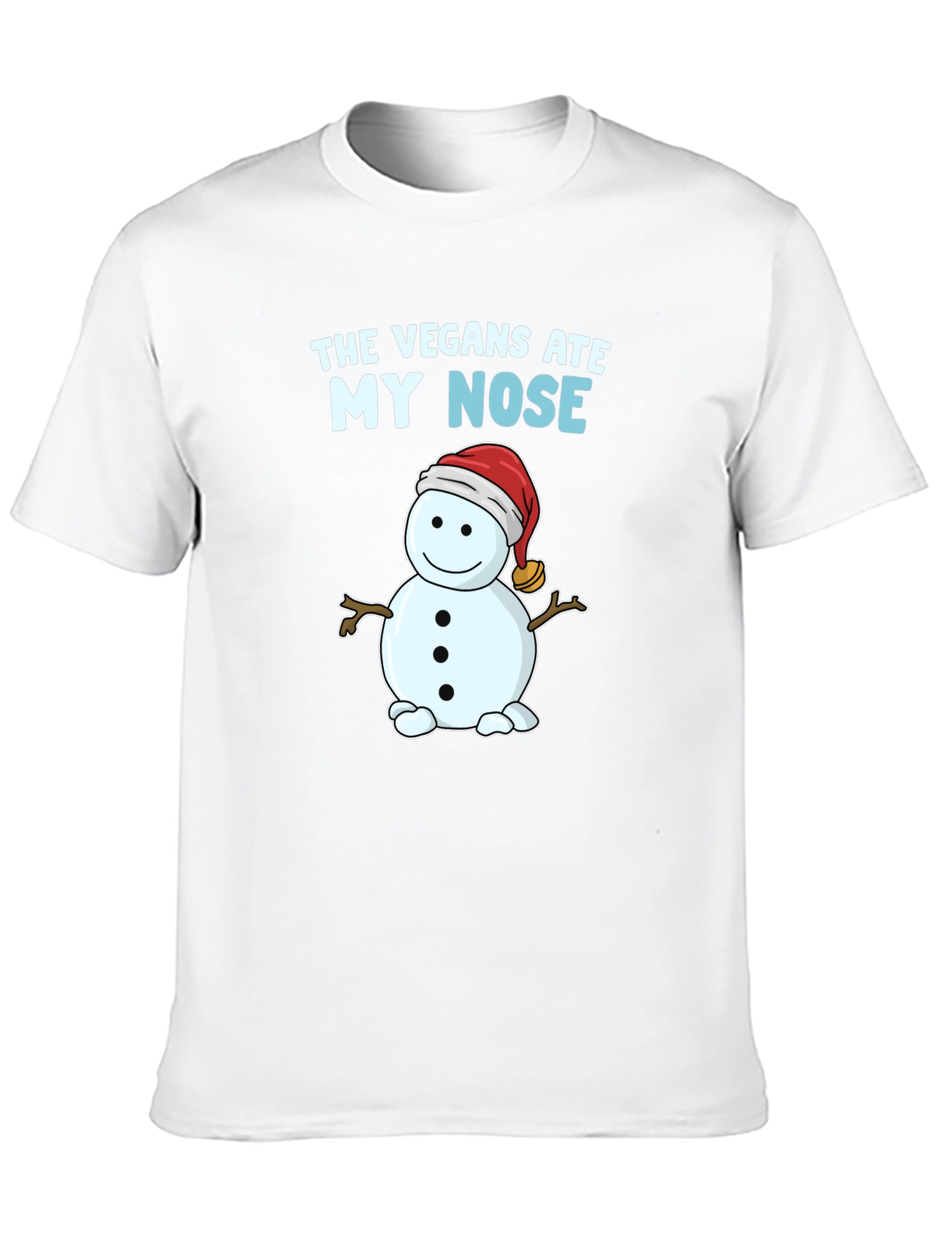 Black The Vegans Ate My Nose T-Shirt Snowman Funny view 10