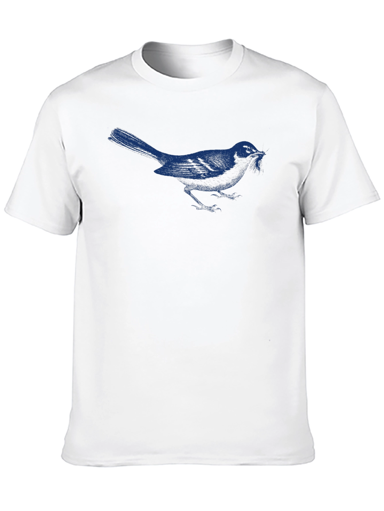 Black Bluebird Graphic Tee - Black Cotton T-Shirt view 10