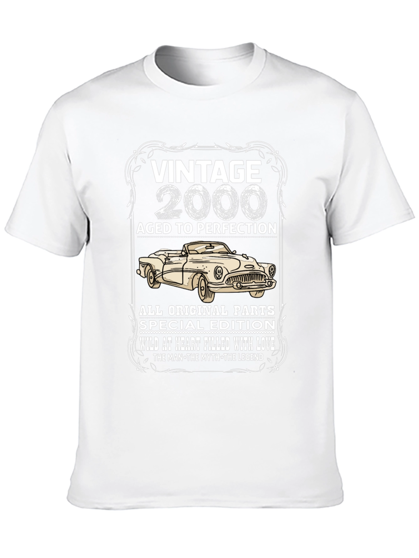 Black Vintage 2000 Aged to Perfection T-Shirt view 10
