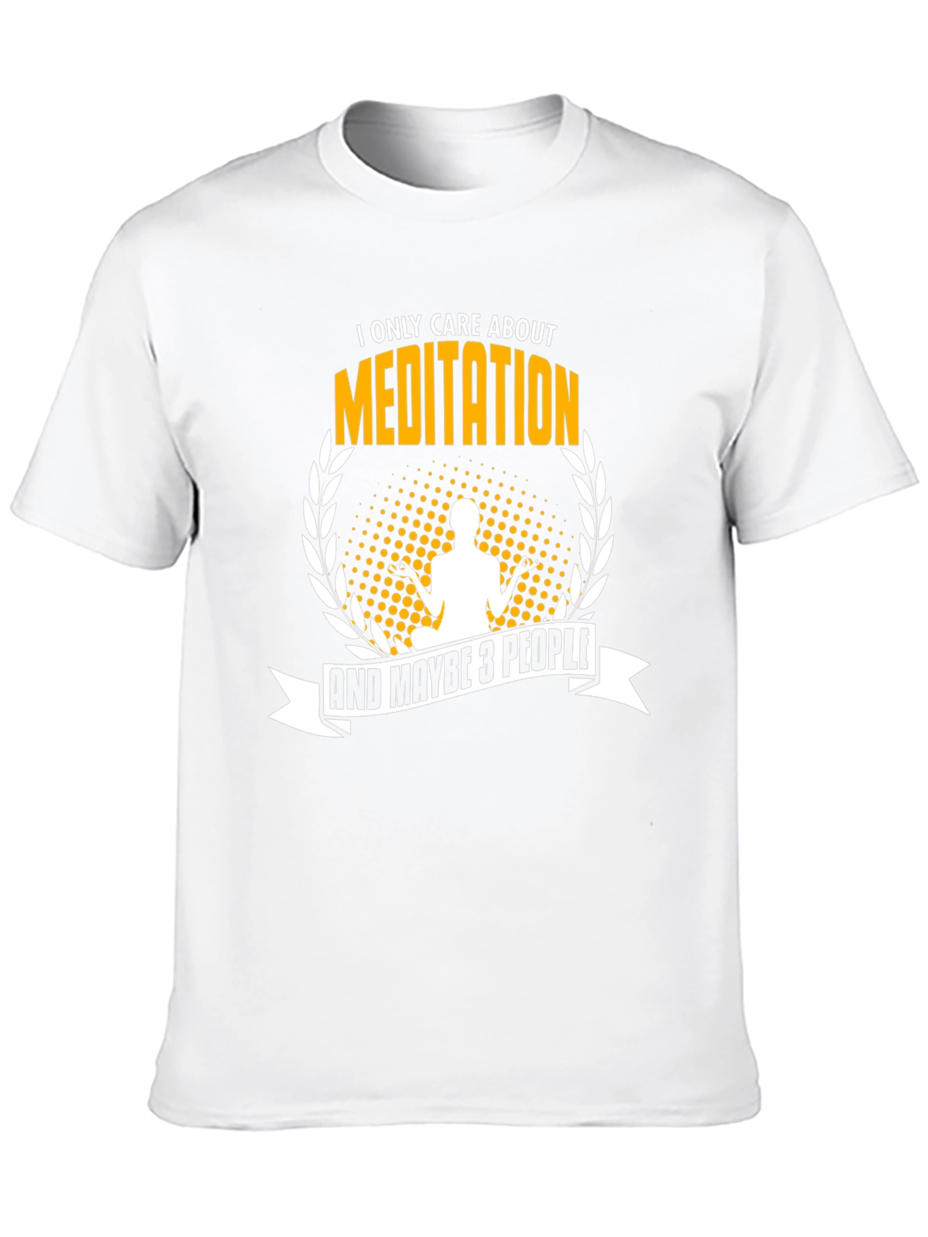 Black Meditation Graphic T-Shirt - I Only Care About Meditation view 10